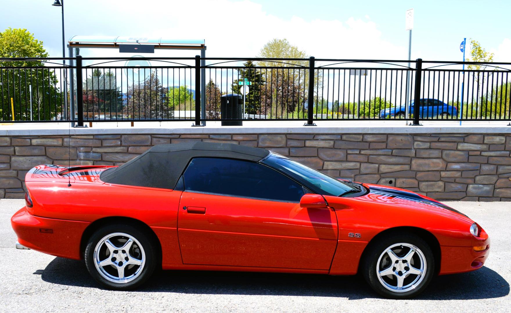 1999 Red /Black Leather Chevrolet Camaro (2G1FP32G6X2) with an 5.7L V8 MPI "LS1" engine, 6 Speed Manual transmission, located at 450 N Russell, Missoula, MT, 59801, (406) 543-6600, 46.874496, -114.017433 - Truly a beautiful car we sold this beauty about 10 years ago and was driven a few hundred miles in that time and was stored indoors Runs,drives and looks as it should all original no modifications True SS convertible with SLP upgrades (we're not certain what those are exactly as there isn't - Photo#8