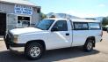 2004 White /Black Chevrolet Silverado 1500 Long Bed 4WD (1GCEK14V04Z) with an 4.8L V8 OHV 16V engine, 5 speed manual transmission, located at 450 N Russell, Missoula, MT, 59801, (406) 543-6600, 46.874496, -114.017433 - Solid 2 Owner 4WD Pickup. Single Cab Long Box. 4.8L V8 Engine. 5 Speed Manual Transmission. Aluminum Topper. Air Conditioning. AM FM Radio. Good Tires. Financing is not available. - Photo#0