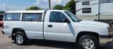 2004 White /Black Chevrolet Silverado 1500 Long Bed 4WD (1GCEK14V04Z) with an 4.8L V8 OHV 16V engine, 5 speed manual transmission, located at 450 N Russell, Missoula, MT, 59801, (406) 543-6600, 46.874496, -114.017433 - Solid 2 Owner 4WD Pickup. Single Cab Long Box. 4.8L V8 Engine. 5 Speed Manual Transmission. Aluminum Topper. Air Conditioning. AM FM Radio. Good Tires. Financing is not available. - Photo#4