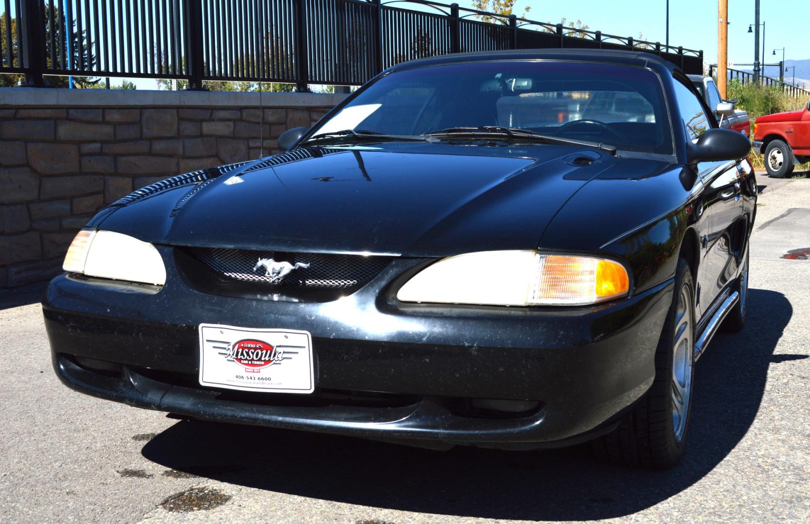 1998 Black Ford Mustang GT Convertible (1FAFP45X0WF) with an 4.6L V8 SOHC 16V engine, Automatic transmission, located at 450 N Russell, Missoula, MT, 59801, (406) 543-6600, 46.874496, -114.017433 - Photo#10