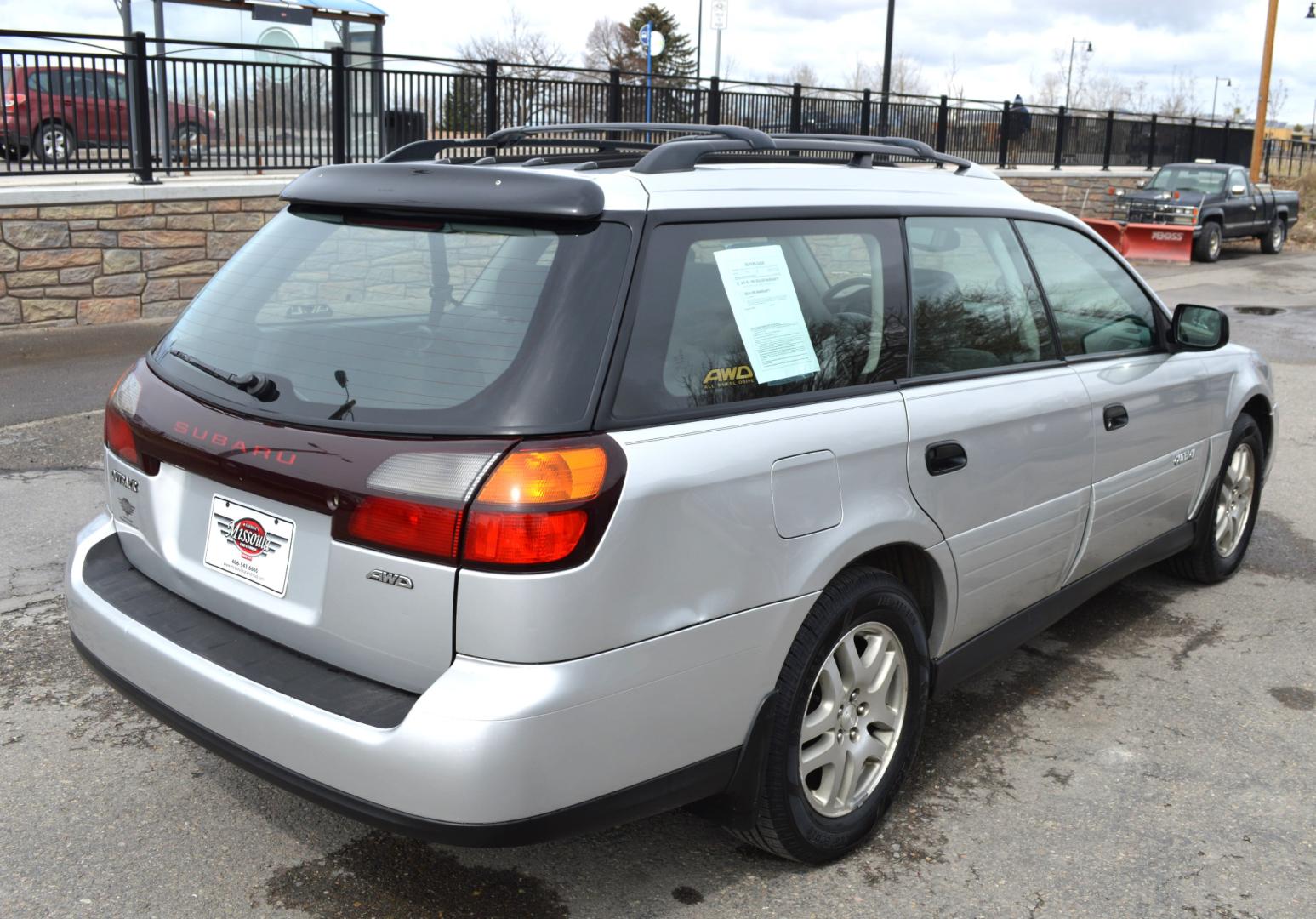 2004 Silver Subaru Outback Wagon w/All-weather Package (4S3BH675X47) with an 2.5L H4 SOHC 16V engine, Automatic transmission, located at 450 N Russell, Missoula, MT, 59801, (406) 543-6600, 46.874496, -114.017433 - $3349 just spent on New Timing Belt, Water Pump, Head Gasket.etc.!! Heated Seats. Automatic Transmission. Air. Cruise. Tilt. Power Windows. - Photo#5