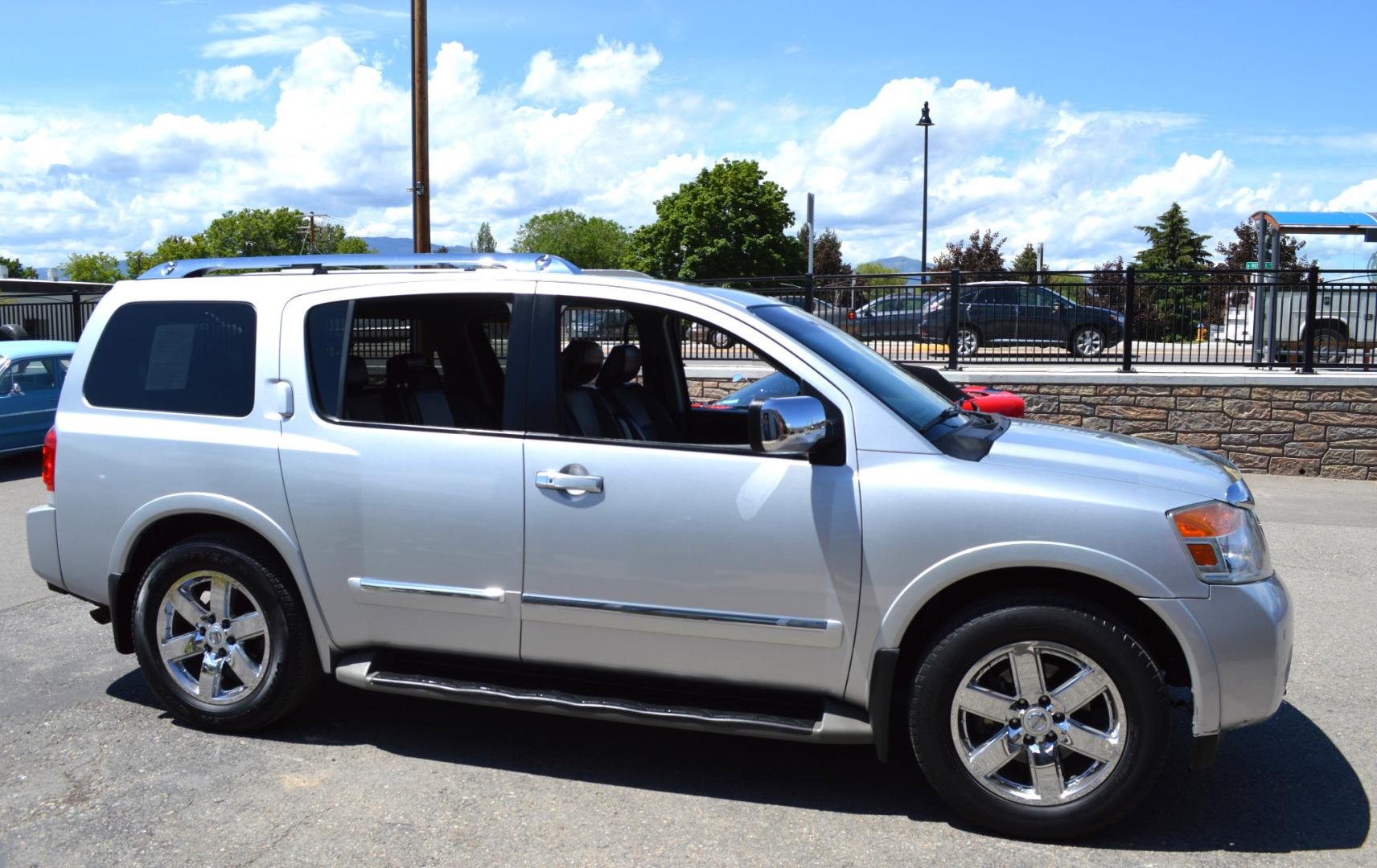 2011 Silver Nissan Armada SL 4WD (5N1AA0NC5BN) with an 5.6L V8 DOHC 32V engine, 5-Speed Automatic transmission, located at 450 N Russell, Missoula, MT, 59801, (406) 543-6600, 46.874496, -114.017433 - Really Nice SUV. 4 Wheel Drive. Power Sunroof. 3rd Row Seating. Rear Entertainment. Leather Heated Seats. Air. Cruise. Tilt. LOADED! - Photo#4