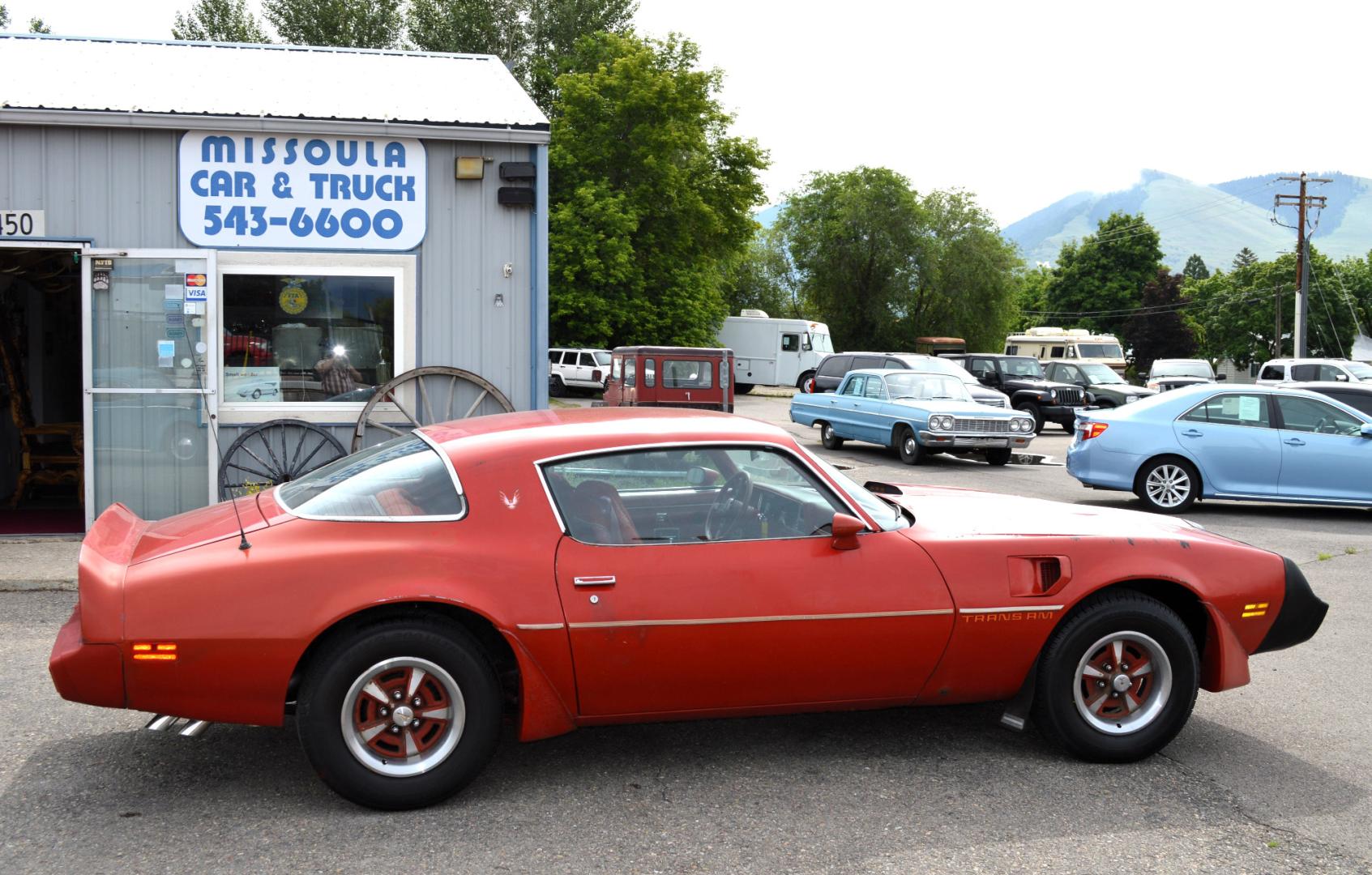 1980 Red Pontiac Trans Am (2W87TAL1477) with an 4.9 Liter Turbo V8 engine, Automatic transmission, located at 450 N Russell, Missoula, MT, 59801, (406) 543-6600, 46.874496, -114.017433 - Classic Trans Am with the Original 4.9L Turbo Engine. Interior Looks Great. Runs Amazing. This vehicle is more then 20 years old and is not eligible for lending through our finance companies. - Photo#0