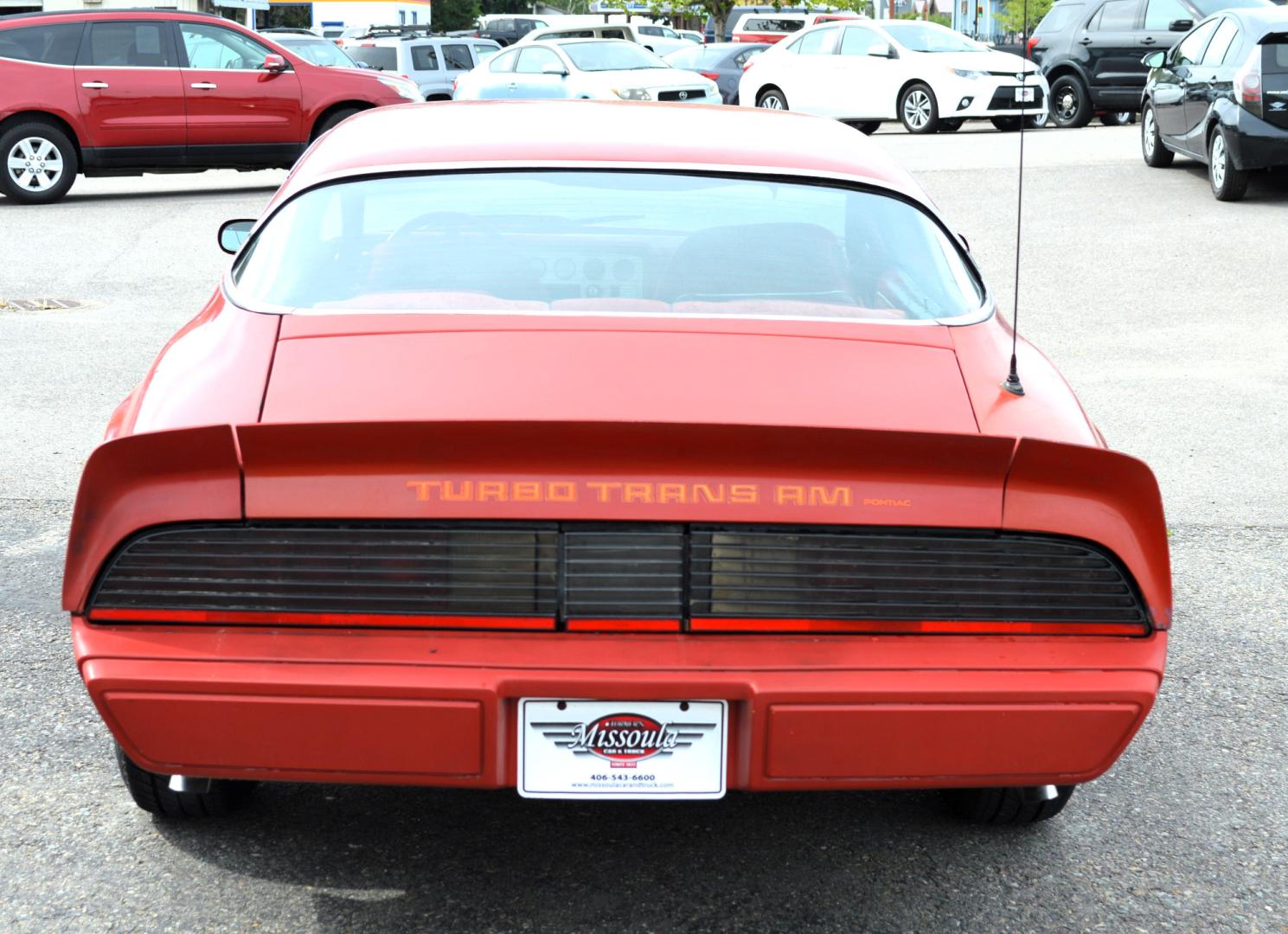 1980 Red Pontiac Trans Am (2W87TAL1477) with an 4.9 Liter Turbo V8 engine, Automatic transmission, located at 450 N Russell, Missoula, MT, 59801, (406) 543-6600, 46.874496, -114.017433 - Classic Trans Am with the Original 4.9L Turbo Engine. Interior Looks Great. Runs Amazing. This vehicle is more then 20 years old and is not eligible for lending through our finance companies. - Photo#4