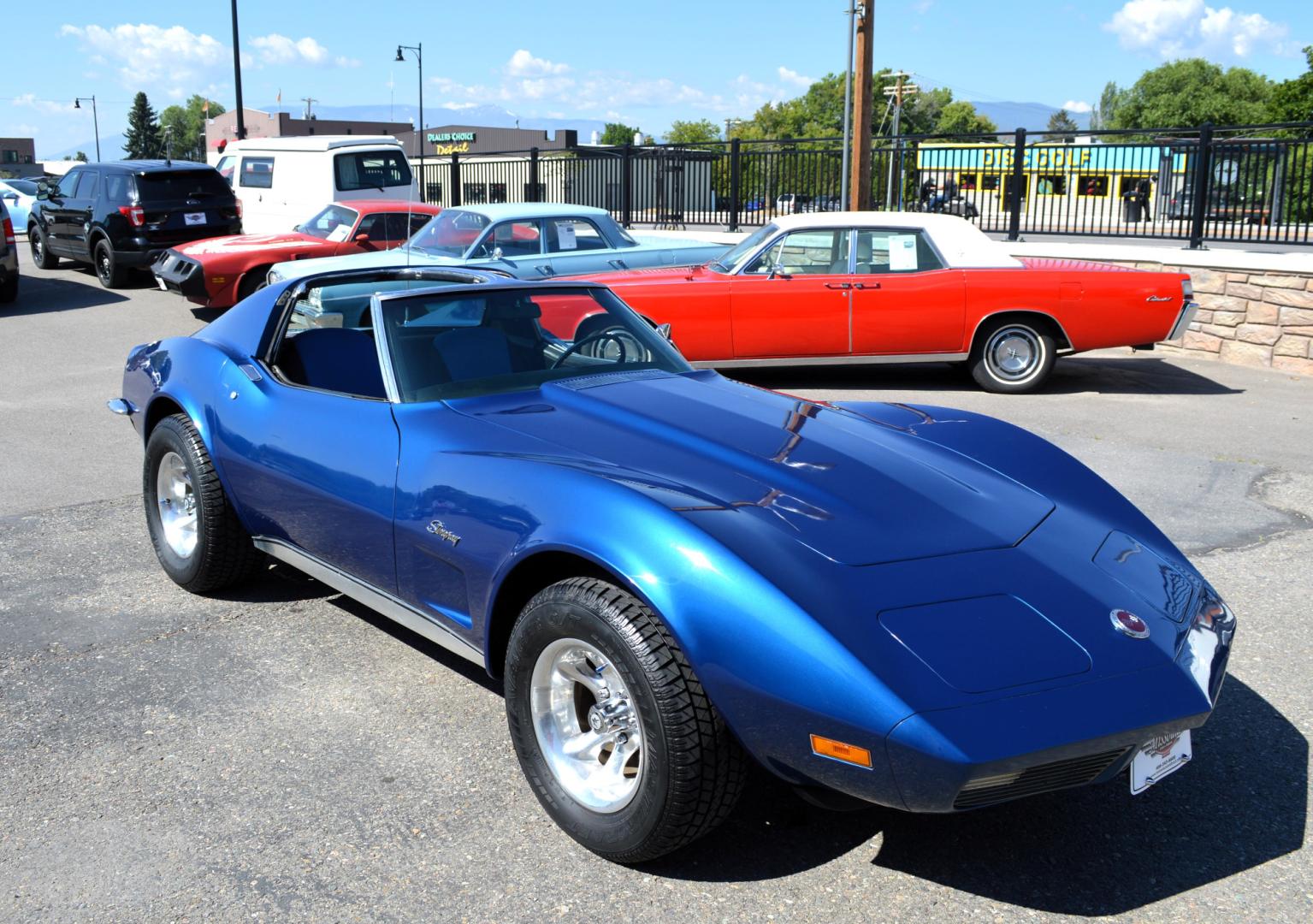 1973 Blue /Black Chevrolet Corvette Stingray (1Z37J3S4290) with an 350 engine, 4-Speed Manual transmission, located at 450 N Russell, Missoula, MT, 59801, (406) 543-6600, 46.874496, -114.017433 - Classy Looking Vette. Beautiful Blue. 4 Speed Manual Transmission. 350 Engine This vehicle is more then 20 years old and is not eligible for lending through our finance companies. - Photo#0