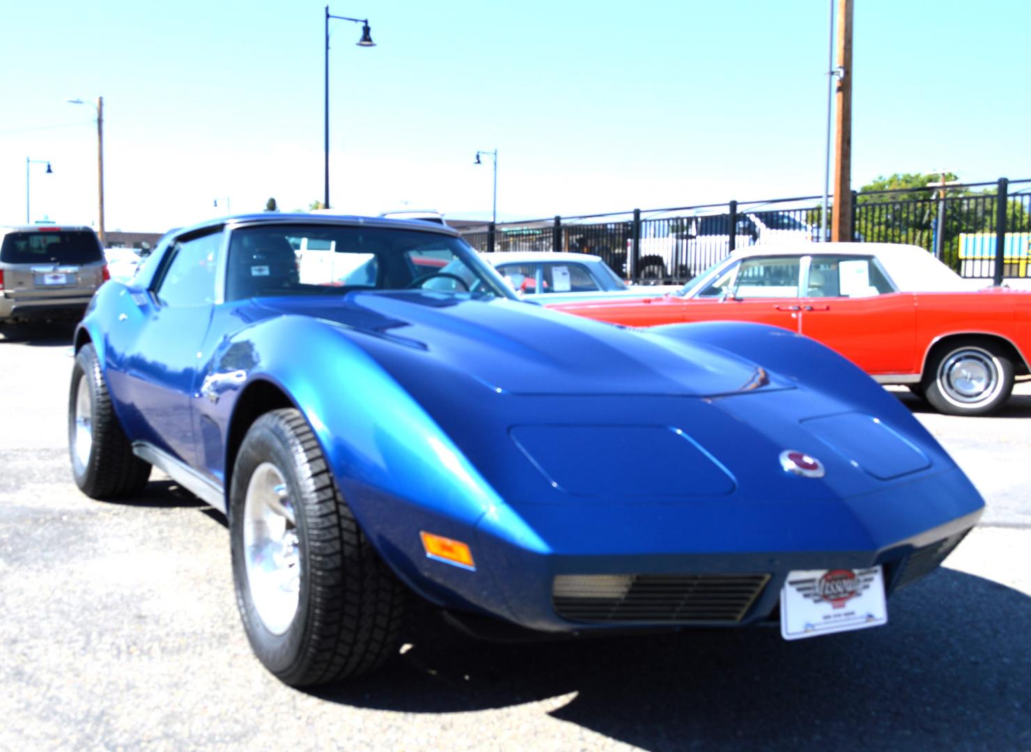 1973 Blue /Black Chevrolet Corvette Stingray (1Z37J3S4290) with an 350 engine, 4-Speed Manual transmission, located at 450 N Russell, Missoula, MT, 59801, (406) 543-6600, 46.874496, -114.017433 - Classy Looking Vette. Beautiful Blue. 4 Speed Manual Transmission. 350 Engine This vehicle is more then 20 years old and is not eligible for lending through our finance companies. - Photo#2