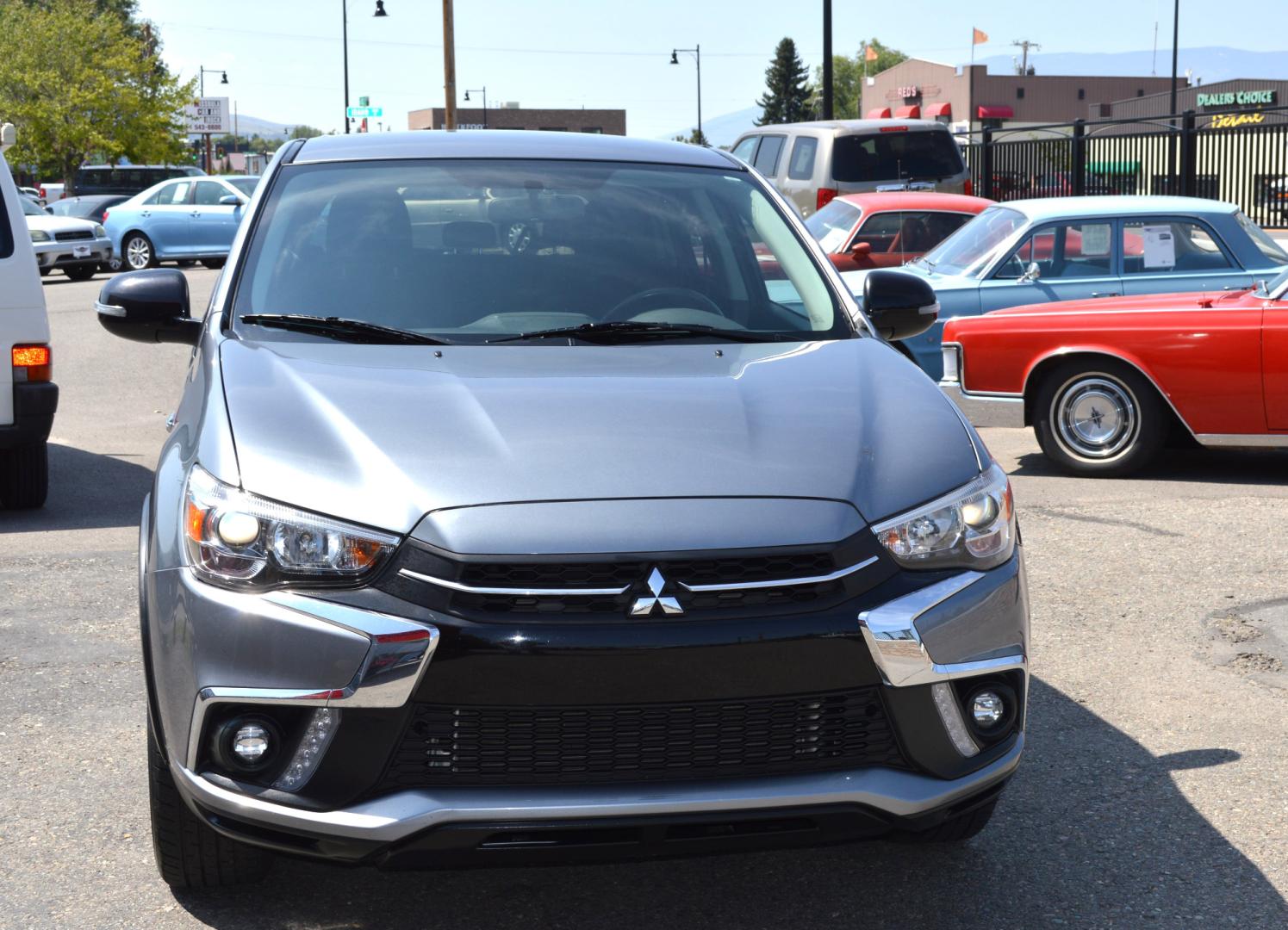 2018 Grey /Black Mitsubishi Outlander Sport 2.0 ES CVT (JA4AP3AU2JZ) with an 2.0L L4 DOHC 16V engine, CVT transmission, located at 450 N Russell, Missoula, MT, 59801, (406) 543-6600, 46.874496, -114.017433 - Photo#2