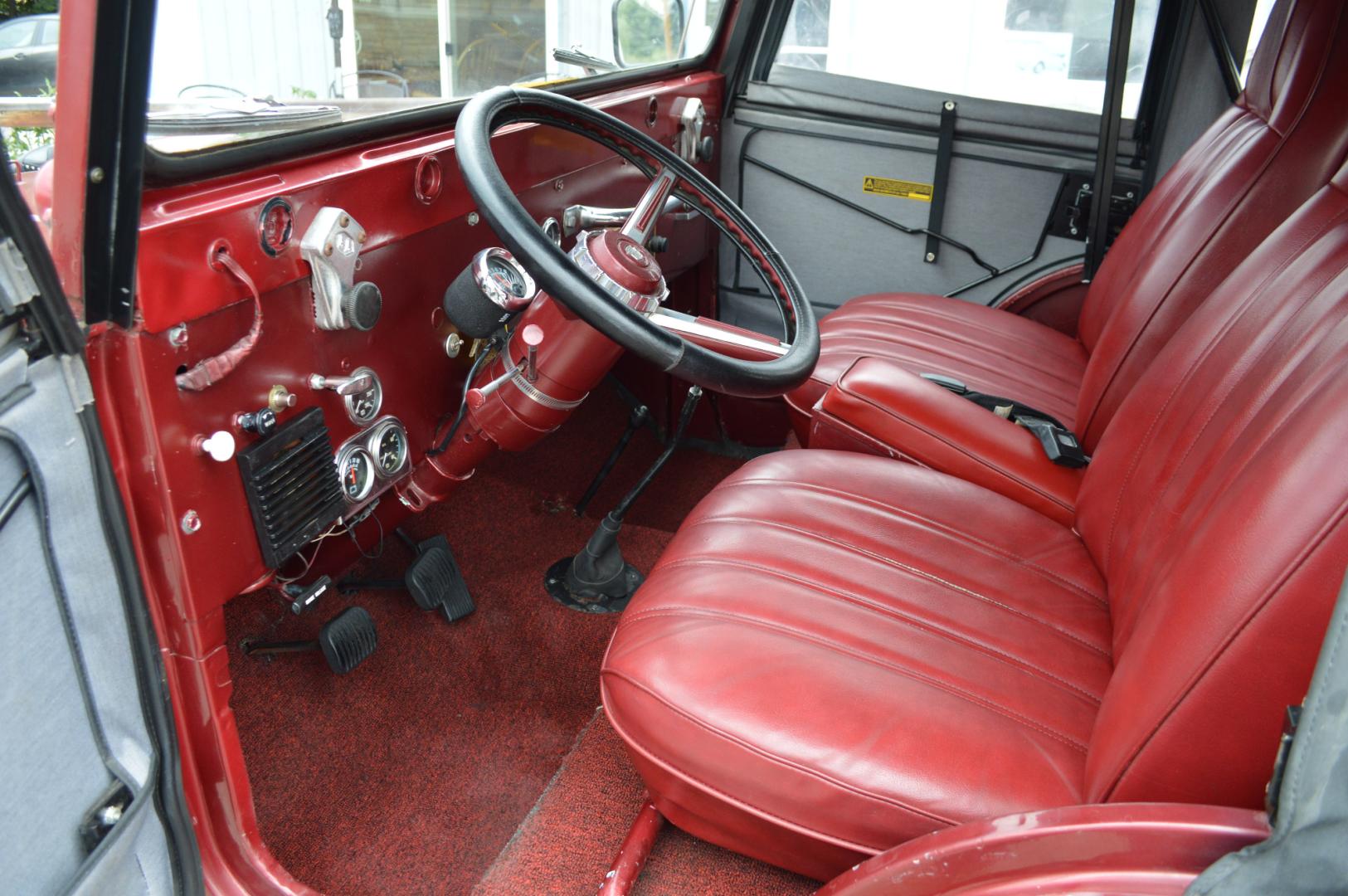 1969 Maroon Jeep CJ5 (83050173554) with an 235 6 Cylinder engine, 3 Speed Manual transmission, located at 450 N Russell, Missoula, MT, 59801, (406) 543-6600, 46.874496, -114.017433 - Photo#13