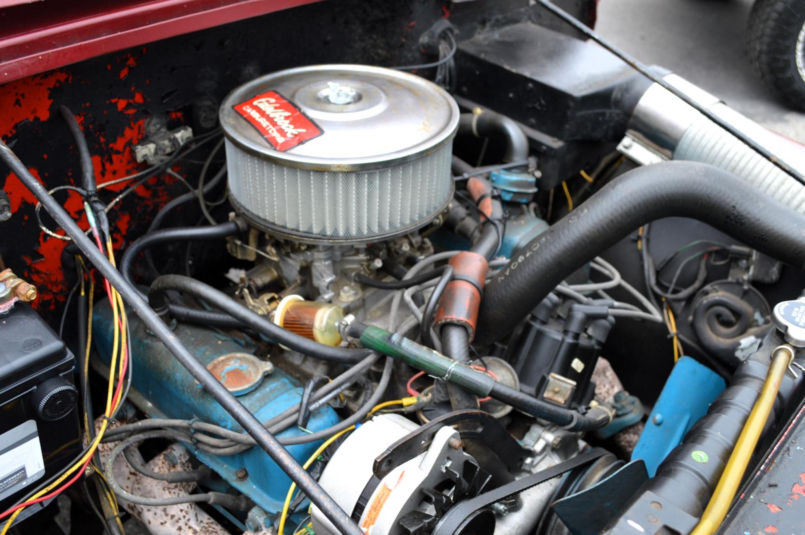 1969 Maroon Jeep CJ5 (83050173554) with an 235 6 Cylinder engine, 3 Speed Manual transmission, located at 450 N Russell, Missoula, MT, 59801, (406) 543-6600, 46.874496, -114.017433 - Photo#16