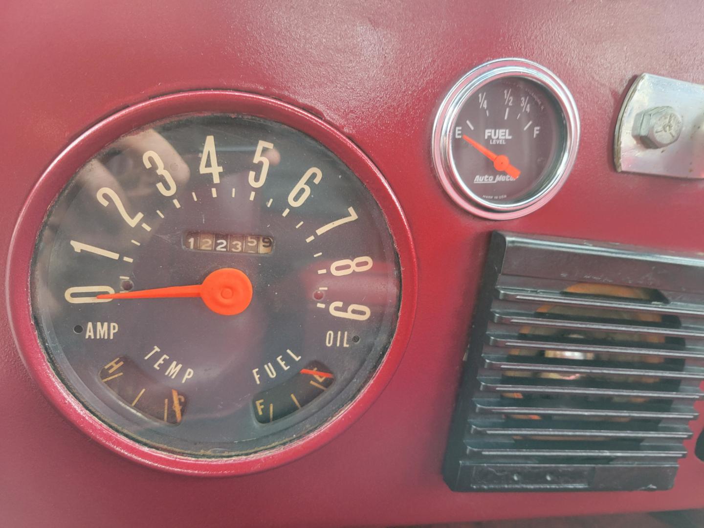 1969 Maroon Jeep CJ5 (83050173554) with an 235 6 Cylinder engine, 3 Speed Manual transmission, located at 450 N Russell, Missoula, MT, 59801, (406) 543-6600, 46.874496, -114.017433 - Photo#17