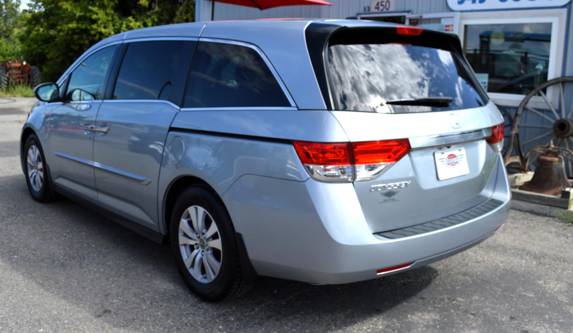 2016 Silver Honda Odyssey EX-L (5FNRL5H6XGB) with an 3.5L V6 SOHC 24V engine, 6A transmission, located at 450 N Russell, Missoula, MT, 59801, (406) 543-6600, 46.874496, -114.017433 - Beautiful Van. Brand NEW Timing Belt. 6 Speed Automatic Transmission. Power Sunroof. 3rd Row Seating. Power Sliding Side Doors. Air. Cruise. Tilt. Power Leather Seats. Stow and Go Rear Seats. - Photo#7