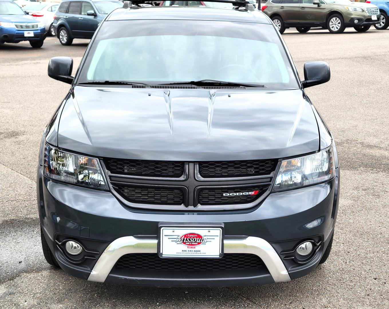 2018 Charcoal /Black Dodge Journey Crossroad AWD (3C4PDDGG7JT) with an 3.6L V6 DOHC 24V engine, 6A transmission, located at 450 N Russell, Missoula, MT, 59801, (406) 543-6600, 46.874496, -114.017433 - Nice AWD SUV. 3rd Row Seating. Front and Rear Climate Control. Heated Leather Seats. Heated Steering Wheel. Touch Screen. Bluetooth. AM FM CD. Backup Camera. Air. Cruise. Tilt. Steering Wheel Controls. Remote Start. - Photo#3