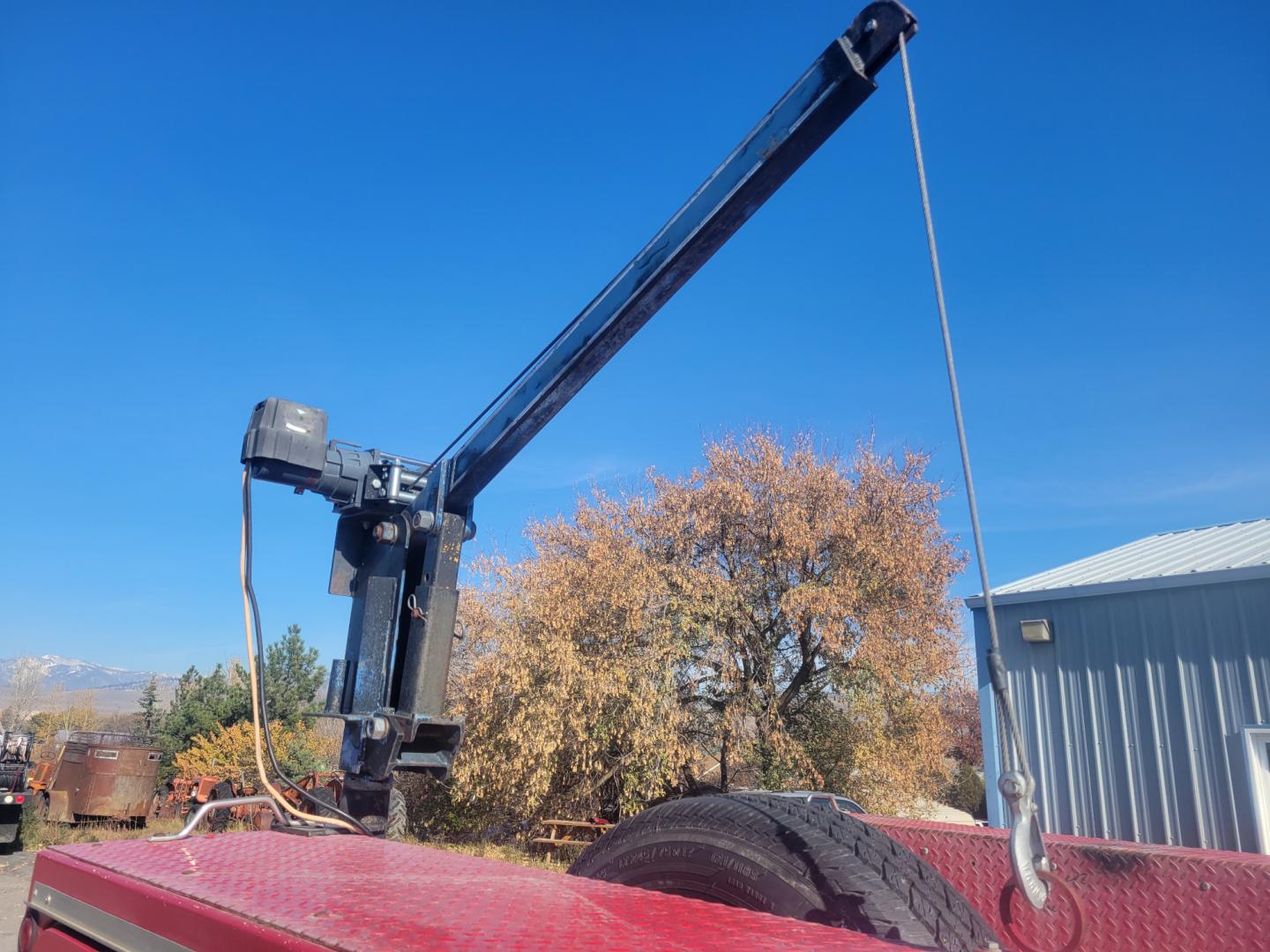 2008 Red Ford F-350 SD Lariat Crew Cab DRW 2WD (1FDWW36R48E) with an 6.4L V8 OHV 32V TURBO DIESEL engine, 5 Speed Automatic transmission, located at 450 N Russell, Missoula, MT, 59801, (406) 543-6600, 46.874496, -114.017433 - One Ton Dually. 2WD. Automatic Transmission. Air Conditioning. Utility Box with Electric Hoist. Only 137K Miles - Photo#5