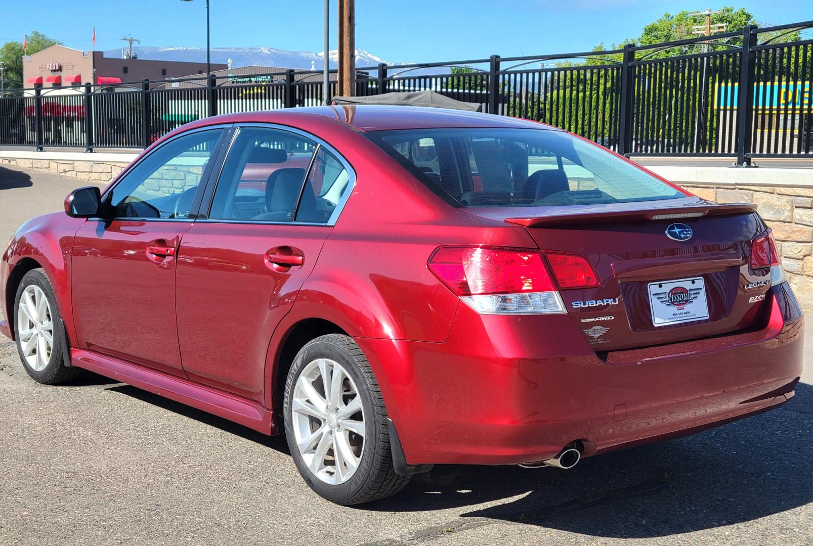 2013 Red /Tan Subaru Legacy 2.5 Premium (4S3BMBC6XD3) with an 2.5L H4 engine, Automatic transmission, located at 450 N Russell, Missoula, MT, 59801, (406) 543-6600, 46.874496, -114.017433 - Photo#3