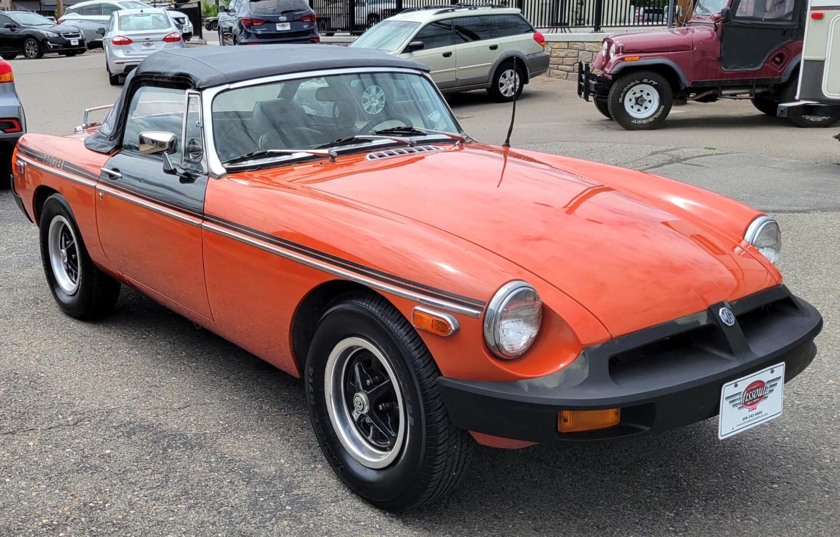 1979 Orange /Black MG Midget (FLA9L489955) with an 1.5L I4 engine, 4 Speed Manual transmission, located at 450 N Russell, Missoula, MT, 59801, (406) 543-6600, 46.874496, -114.017433 - Cute little Convertible. Runs well. 4 Speed manual Transmission. Body is very straight. Because of age. Financing is NOT Available. - Photo#4