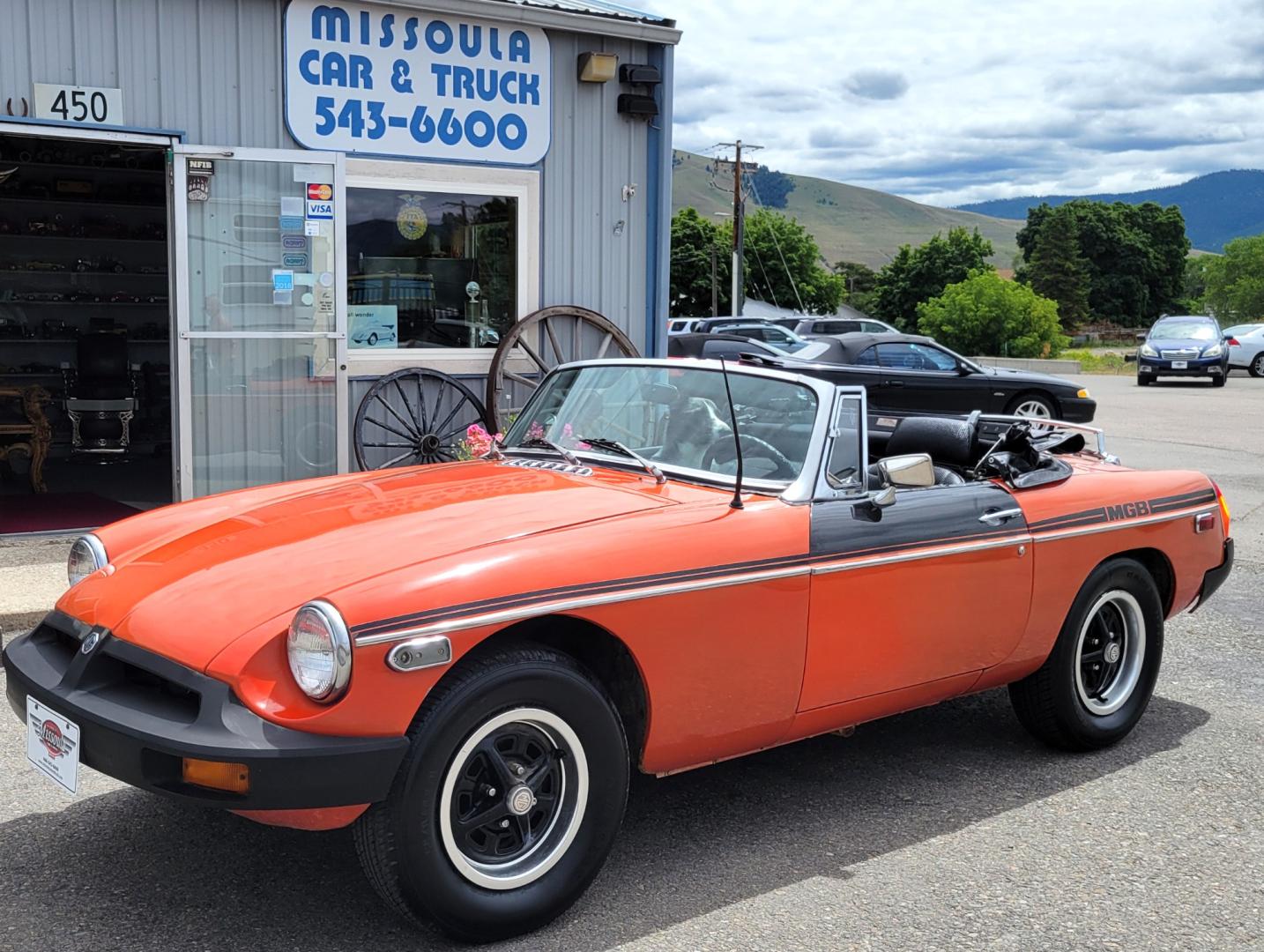 1979 Orange /Black MG Midget (FLA9L489955) with an 1.5L I4 engine, 4 Speed Manual transmission, located at 450 N Russell, Missoula, MT, 59801, (406) 543-6600, 46.874496, -114.017433 - Cute little Convertible. Runs well. 4 Speed manual Transmission. Body is very straight. Because of age. Financing is NOT Available. - Photo#8