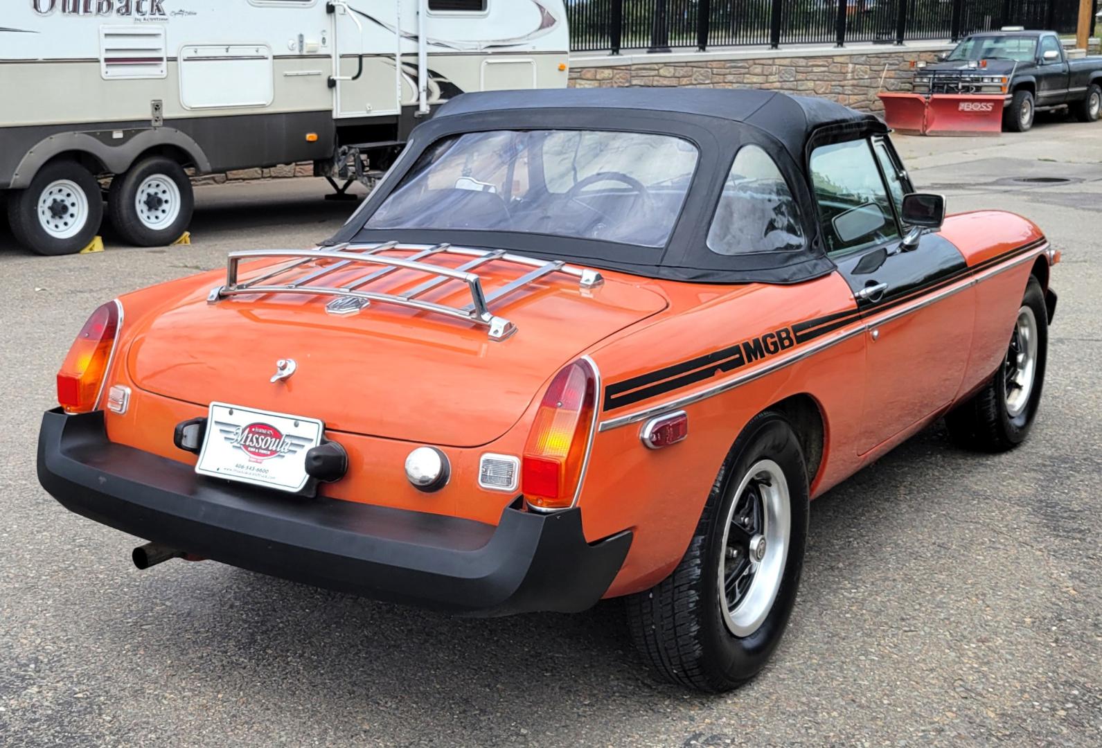 1979 Orange /Black MG Midget (FLA9L489955) with an 1.5L I4 engine, 4 Speed Manual transmission, located at 450 N Russell, Missoula, MT, 59801, (406) 543-6600, 46.874496, -114.017433 - Cute little Convertible. Runs well. 4 Speed manual Transmission. Body is very straight. Because of age. Financing is NOT Available. - Photo#5