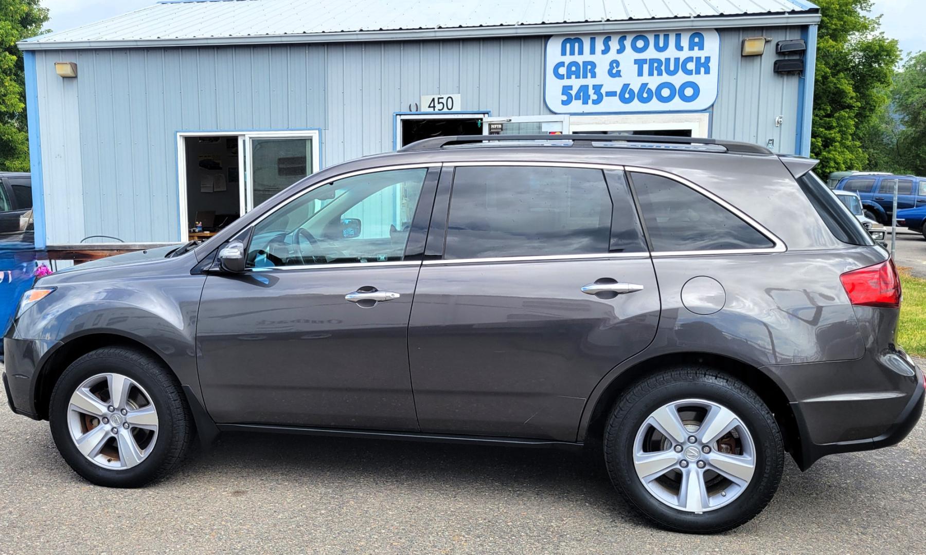 2012 Grey /Black Acura MDX Tech Package (2HNYD2H35CH) with an 3.7L V6 engine, 6 Speed Auto transmission, located at 450 N Russell, Missoula, MT, 59801, (406) 543-6600, 46.874496, -114.017433 - All Wheel Drive Acura MDX. 3.7 V6 Engine. 6 Speed Automatic Transmission. Heated Leather Seats. Power Sunroof. 3rd Row Seating. Bluetooth. Backup Camera. AM FM XM CD P,layer. Navigation. Front and Rear Air Conditioning. Power Windows and Locks. NEW TIRES! - Photo#0