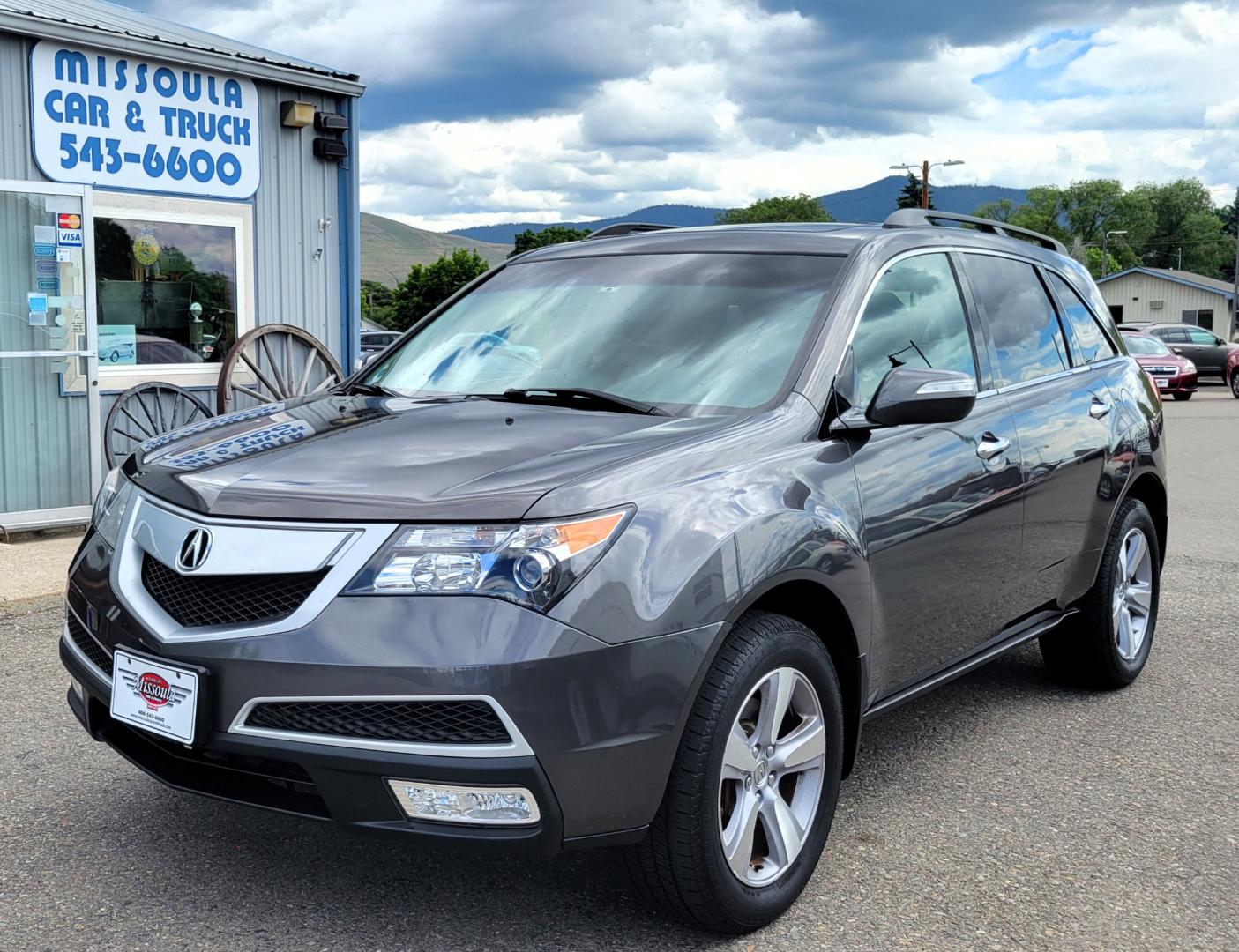 2012 Grey /Black Acura MDX Tech Package (2HNYD2H35CH) with an 3.7L V6 engine, 6 Speed Auto transmission, located at 450 N Russell, Missoula, MT, 59801, (406) 543-6600, 46.874496, -114.017433 - All Wheel Drive Acura MDX. 3.7 V6 Engine. 6 Speed Automatic Transmission. Heated Leather Seats. Power Sunroof. 3rd Row Seating. Bluetooth. Backup Camera. AM FM XM CD P,layer. Navigation. Front and Rear Air Conditioning. Power Windows and Locks. NEW TIRES! - Photo#1