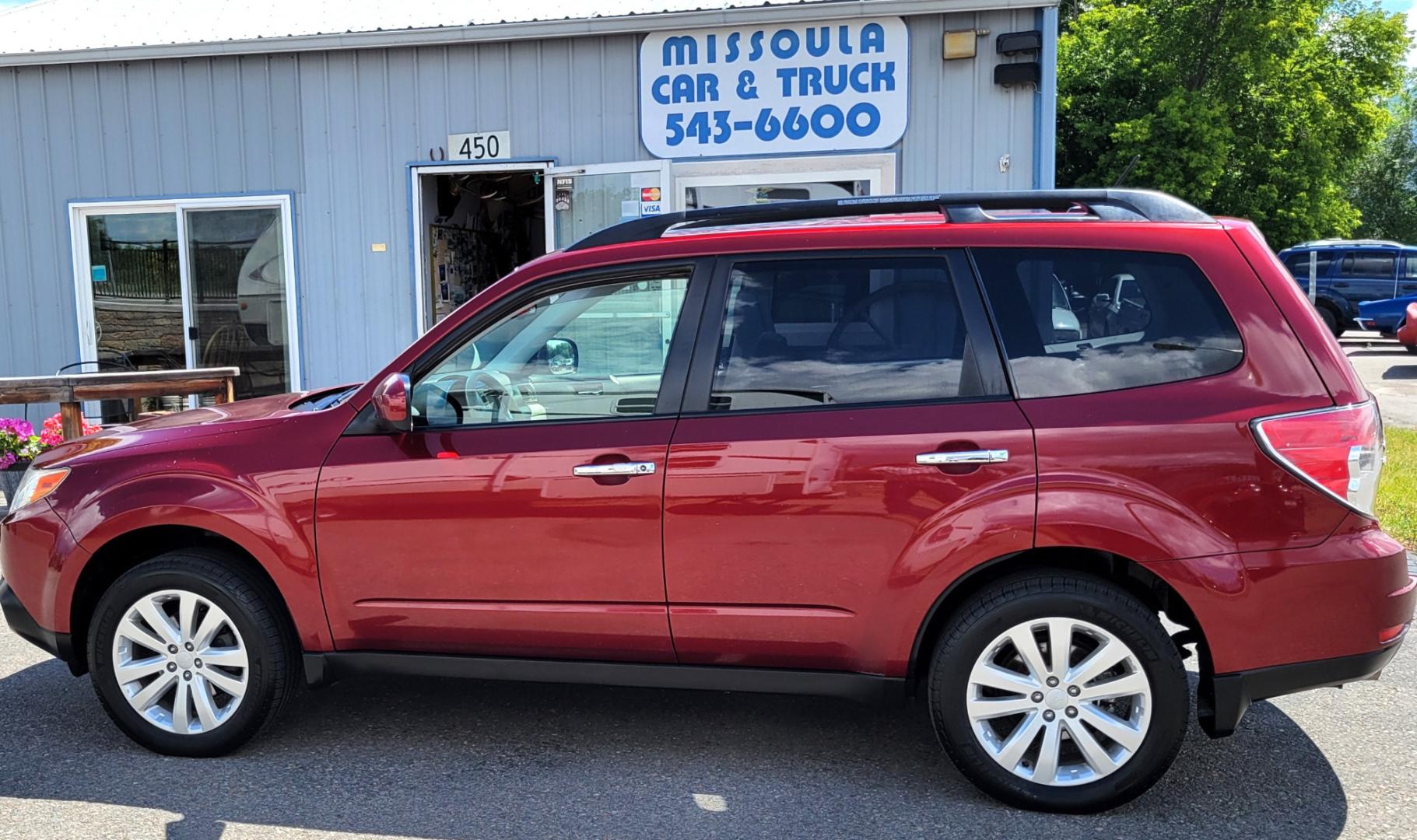 2012 Red /Tan Subaru Forester 2.5X Limited (JF2SHAECXCH) with an 2.5L H4 engine, 4 Speed Auto transmission, located at 450 N Russell, Missoula, MT, 59801, (406) 543-6600, 46.874496, -114.017433 - All Wheel Drive. 2.5L H4 Engine. 4 Speed manual Transmission. Huge Power Sunroof. Air. Cruise. Tilt. Heated Seats. Bluetooth. AM FM XM CD. Backup Camera. Runs Great!Timing Chain not Timing Belt. - Photo#0