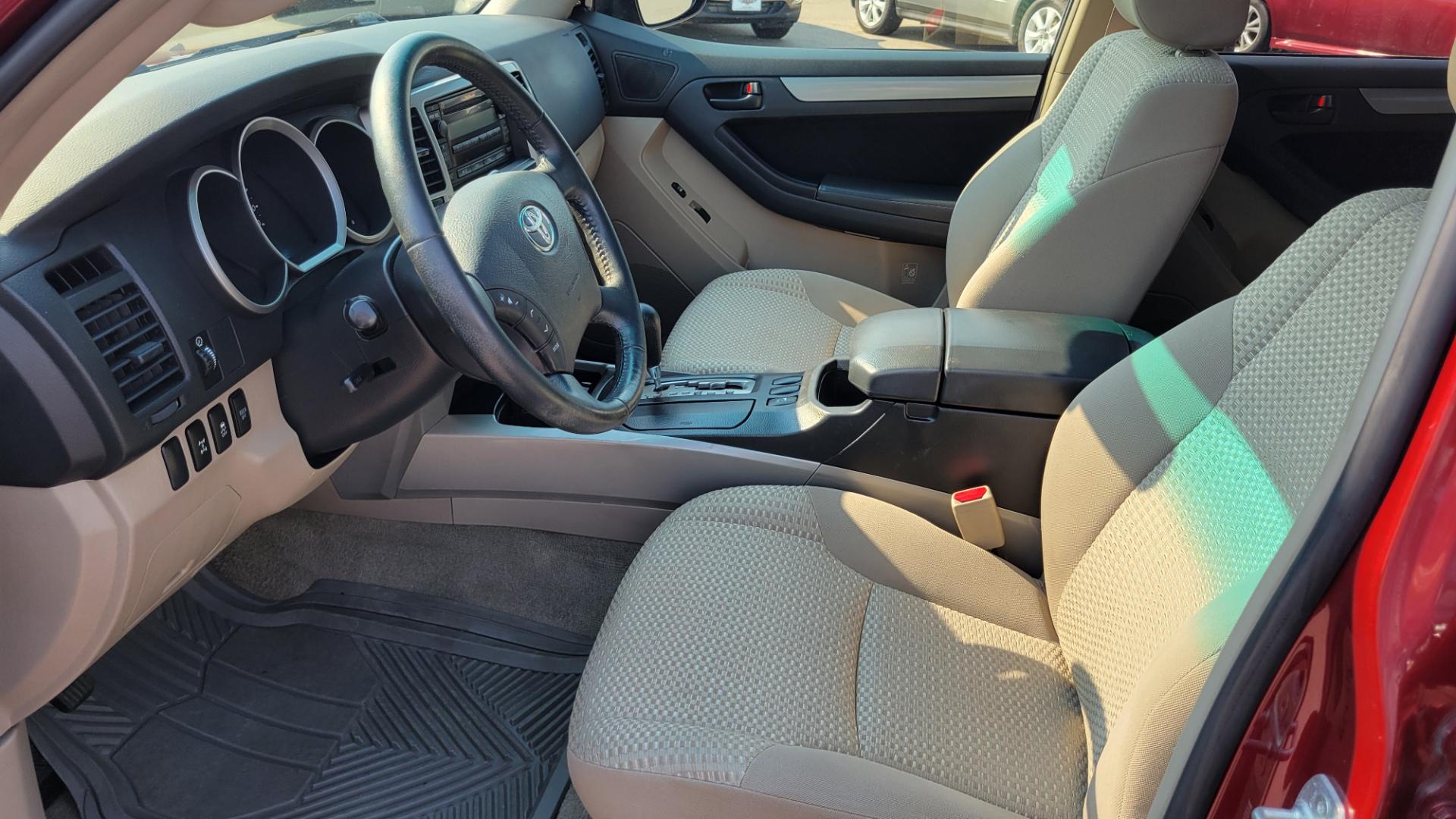 2008 Red /Tan Toyota 4Runner SR5 (JTEBU14RX8K) with an 4.0L V6 engine, 5 Speed Auto transmission, located at 450 N Russell, Missoula, MT, 59801, (406) 543-6600, 46.874496, -114.017433 - Hard to Find SUV. 4.0L V6 Engine. 5 Speed Automatic Transmission. 4 Wheel drive. Power Sunroof. Power Windows and Locks. Air Cruise Tilt. - Photo#14