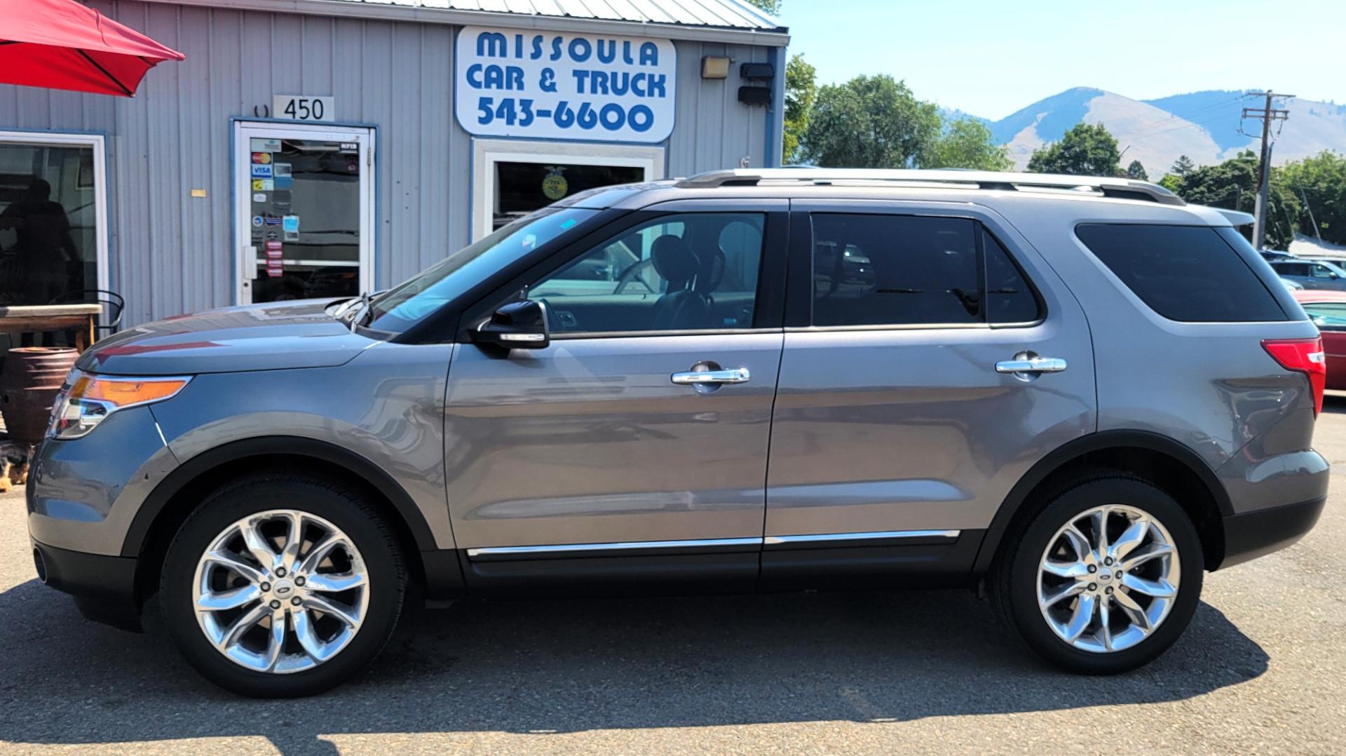 2013 Grey /Black Ford Explorer XLT (1FM5K8D87DG) with an 3.5L v6 engine, 6 Speed Auto transmission, located at 450 N Russell, Missoula, MT, 59801, (406) 543-6600, 46.874496, -114.017433 - Beautiful Metallic Gray 4WD. 3.5L V6. 6 Speed Automatic Transmission. Navigation. Bluetooth. Front and Rear AC. Cruise Control. Power Windows and Locks. 3rd Row Seating. Heated Seats. Power Front Seats. Leather. - Photo#1