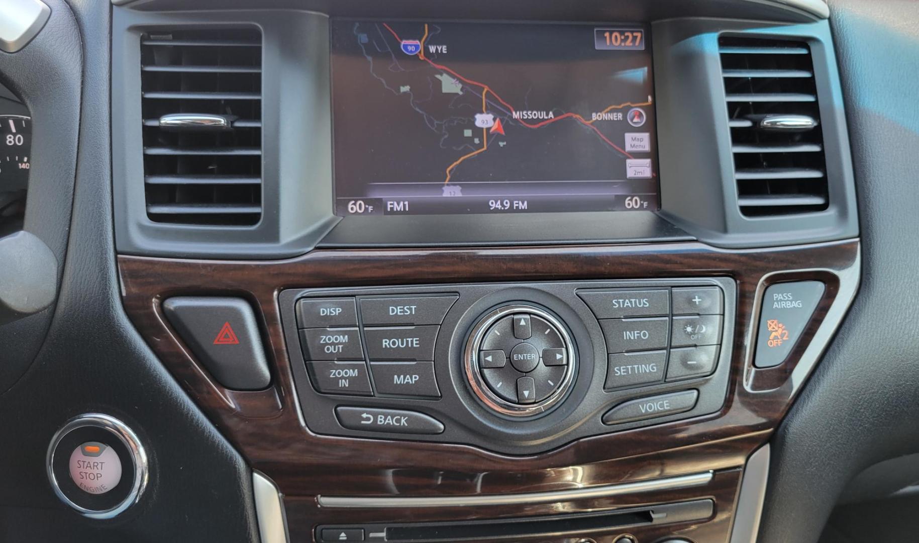 2014 Grey /Black Nissan Pathfinder S 4WD (5N1AR2MM8EC) with an 3.5L V6 DOHC 24V engine, Continuously Variable Transmission transmission, located at 450 N Russell, Missoula, MT, 59801, (406) 543-6600, 46.874496, -114.017433 - Photo#14