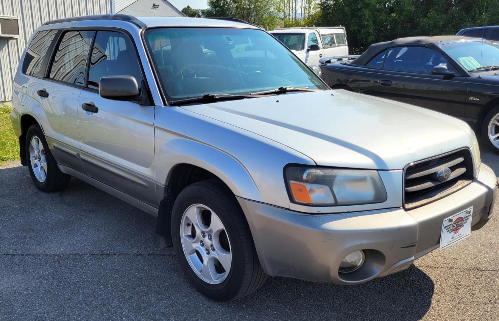 2003 Silver /Gray Subaru Forester 2.5 XS (JF1SG65633H) with an 2.5L H4 SOHC 16V engine, 4-Speed Automatic Overdrive transmission, located at 450 N Russell, Missoula, MT, 59801, (406) 543-6600, 46.874496, -114.017433 - Photo#0