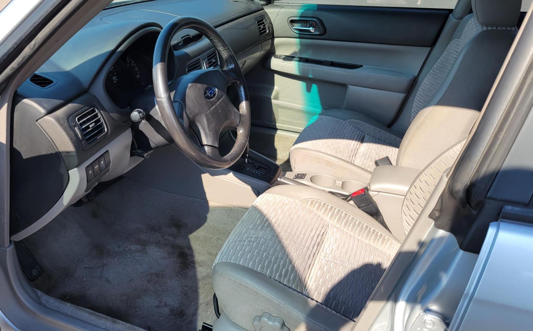 2003 Silver /Gray Subaru Forester 2.5 XS (JF1SG65633H) with an 2.5L H4 SOHC 16V engine, 4-Speed Automatic Overdrive transmission, located at 450 N Russell, Missoula, MT, 59801, (406) 543-6600, 46.874496, -114.017433 - Photo#13