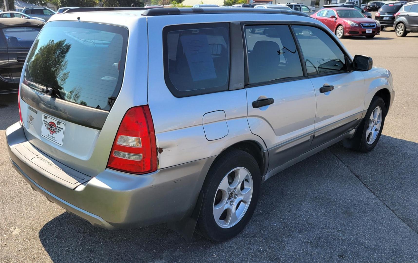 2003 Silver /Gray Subaru Forester 2.5 XS (JF1SG65633H) with an 2.5L H4 SOHC 16V engine, 4-Speed Automatic Overdrive transmission, located at 450 N Russell, Missoula, MT, 59801, (406) 543-6600, 46.874496, -114.017433 - Photo#6