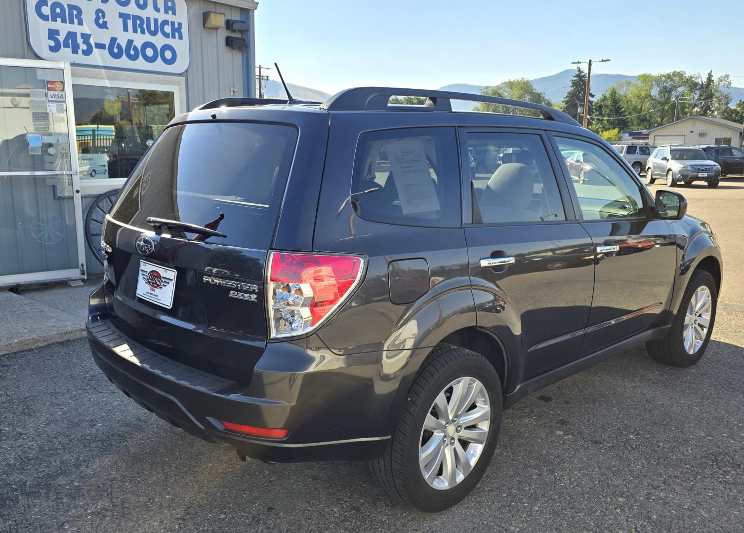 2012 Grey /White Subaru Forester 2.5X Premium (JF2SHADCXCH) with an 2.5L H4 SOHC 16V engine, 4-Speed Automatic transmission, located at 450 N Russell, Missoula, MT, 59801, (406) 543-6600, 46.874496, -114.017433 - Great Miles. Very Clean AWD Forester. 2.4L H4 Engine. Automatic Transmission. Huge Sunroof. Power Drivers Sear. AM FM Bluetooth. Air. Cruise. Tilt. Power Windows and Locks. Good Rubber. - Photo#1