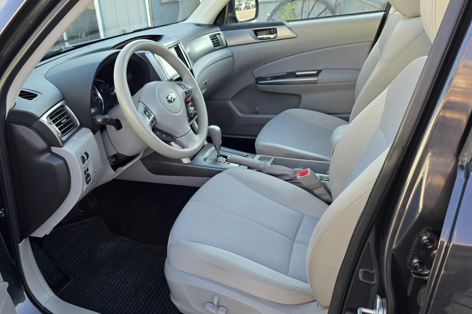 2012 Grey /White Subaru Forester 2.5X Premium (JF2SHADCXCH) with an 2.5L H4 SOHC 16V engine, 4-Speed Automatic transmission, located at 450 N Russell, Missoula, MT, 59801, (406) 543-6600, 46.874496, -114.017433 - Great Miles. Very Clean AWD Forester. 2.4L H4 Engine. Automatic Transmission. Huge Sunroof. Power Drivers Sear. AM FM Bluetooth. Air. Cruise. Tilt. Power Windows and Locks. Good Rubber. - Photo#10