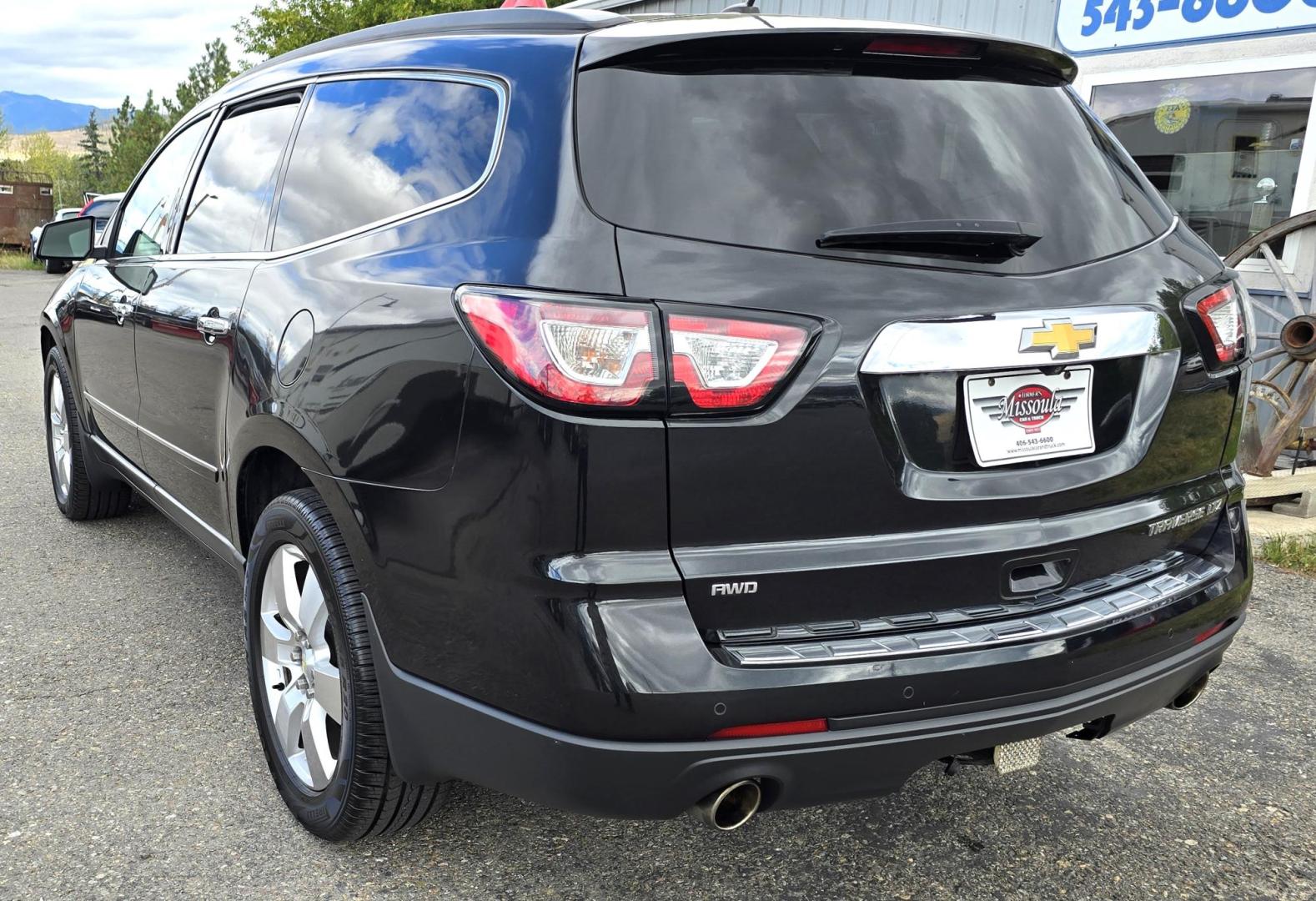 2014 Black /Black Chevrolet Traverse LTZ AWD (1GNKVJKD8EJ) with an 3.6L V6 DOHC 24V engine, 6-Speed Automatic transmission, located at 450 N Russell, Missoula, MT, 59801, (406) 543-6600, 46.874496, -114.017433 - Beautiful Loaded AWD Chevy. 3.6L V6 Engine. Automatic Transmission. Two Sun Roofs. Rear Entertainment. Heated and Cooled Front Seats. Middle Seats are Buckets with Arm Rests. 3rd Row Seating. Bluetooth Audio and Phone Connectivity. Excellent Tires. Front and Rear Climate Control. Bose Sound System. - Photo#5