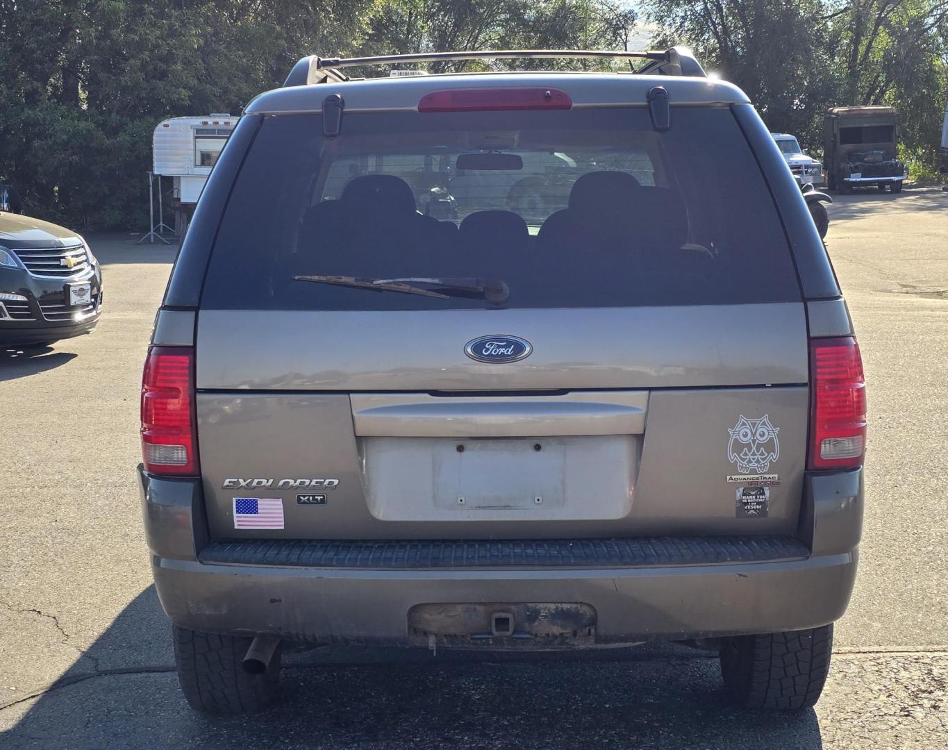 2005 Grey /Gray Ford Explorer XLT 4.0L 4WD (1FMZU73K95U) with an 4.0L V6 SOHC 12V FFV engine, 5-Speed Automatic Overdrive transmission, located at 450 N Russell, Missoula, MT, 59801, (406) 543-6600, 46.874496, -114.017433 - Good running 4WD SUV. 4.0 V6 Engine. Automatic Transmission. 3rd Row seating. Air Cruise Tilt. Power Windows and Locks. All works. Airbag was deployed at one point so there is an airbag light on. 4WD works well. Seems solid. New tires. I know its a little rough but it's well worth the price for a ru - Photo#5