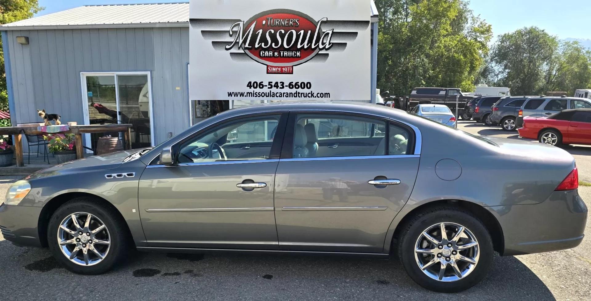 2006 Grey /Gray Buick Lucerne CXL V6 (1G4HD57226U) with an 3.8L V6 OHV 12V engine, 4-Speed Automatic Overdrive transmission, located at 450 N Russell, Missoula, MT, 59801, (406) 543-6600, 46.874496, -114.017433 - Beautiful Buick Luxury Sedan. Very Clean. 3.8L V6 Engine. Automatic Transmission. Leather Power front Seats. heated and Cooled Front Seats. Air. Cruise. Tilt. Power Windows and Locks. Excellent Miles for it's age. - Photo#0