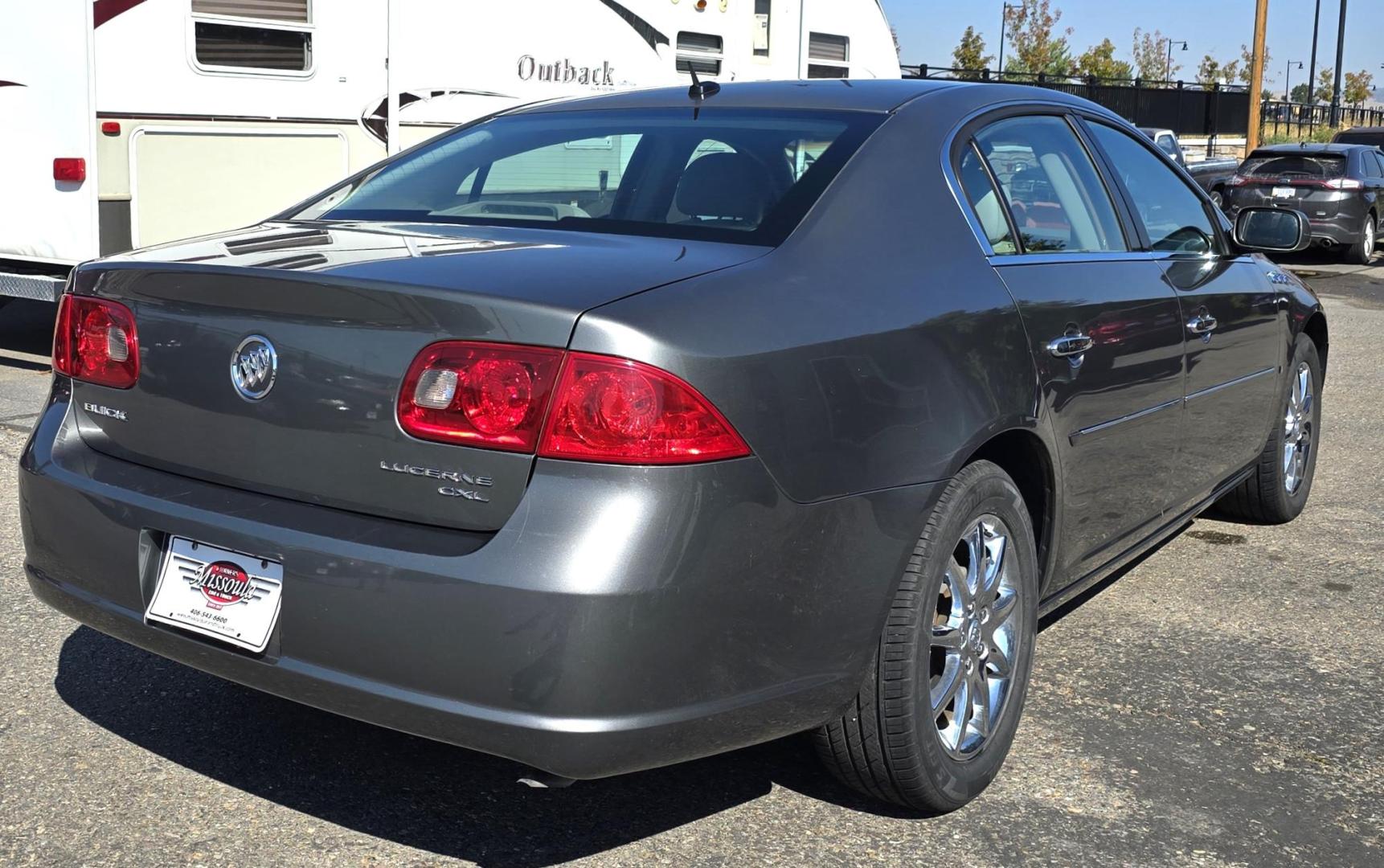 2006 Grey /Gray Buick Lucerne CXL V6 (1G4HD57226U) with an 3.8L V6 OHV 12V engine, 4-Speed Automatic Overdrive transmission, located at 450 N Russell, Missoula, MT, 59801, (406) 543-6600, 46.874496, -114.017433 - Beautiful Buick Luxury Sedan. Very Clean. 3.8L V6 Engine. Automatic Transmission. Leather Power front Seats. heated and Cooled Front Seats. Air. Cruise. Tilt. Power Windows and Locks. Excellent Miles for it's age. - Photo#2