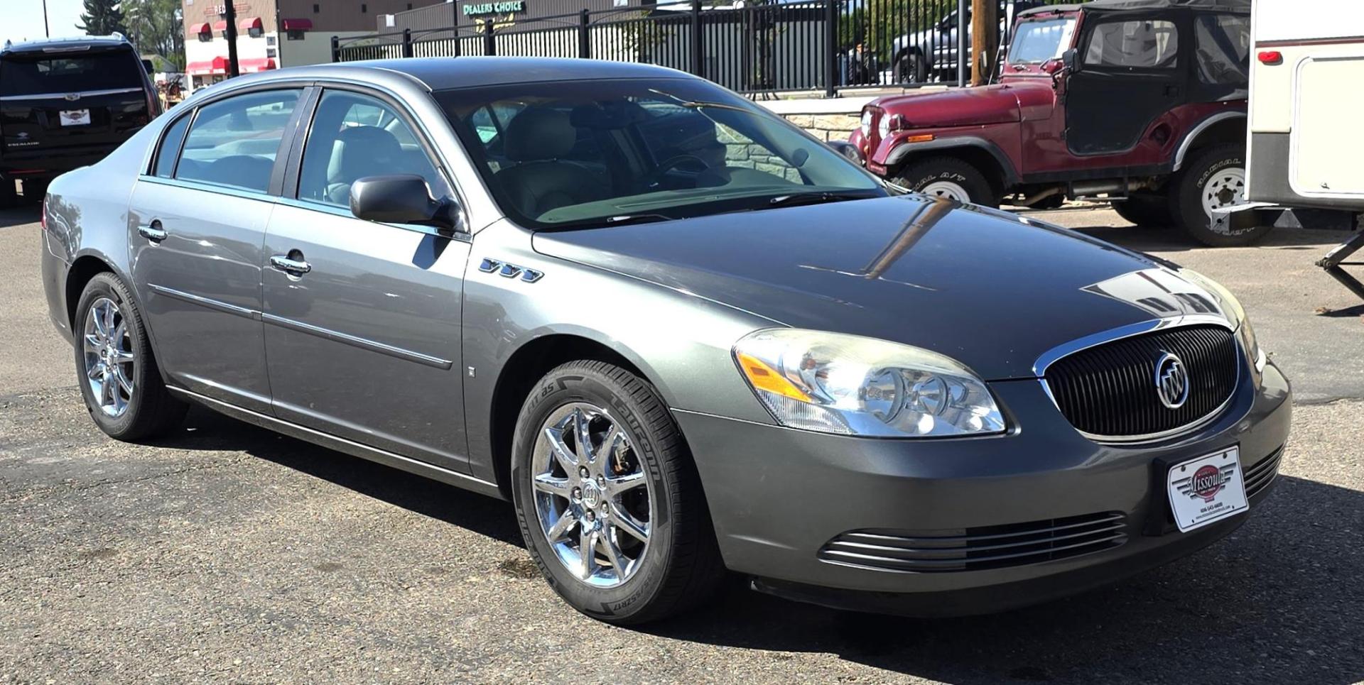 2006 Grey /Gray Buick Lucerne CXL V6 (1G4HD57226U) with an 3.8L V6 OHV 12V engine, 4-Speed Automatic Overdrive transmission, located at 450 N Russell, Missoula, MT, 59801, (406) 543-6600, 46.874496, -114.017433 - Beautiful Buick Luxury Sedan. Very Clean. 3.8L V6 Engine. Automatic Transmission. Leather Power front Seats. heated and Cooled Front Seats. Air. Cruise. Tilt. Power Windows and Locks. Excellent Miles for it's age. - Photo#5