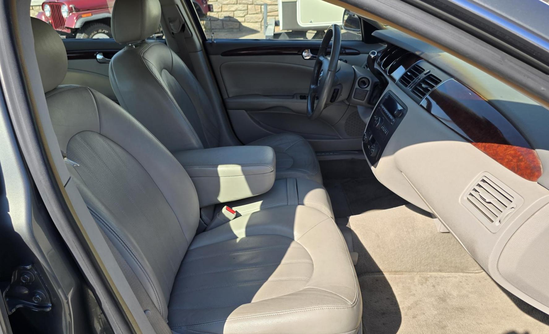 2006 Grey /Gray Buick Lucerne CXL V6 (1G4HD57226U) with an 3.8L V6 OHV 12V engine, 4-Speed Automatic Overdrive transmission, located at 450 N Russell, Missoula, MT, 59801, (406) 543-6600, 46.874496, -114.017433 - Beautiful Buick Luxury Sedan. Very Clean. 3.8L V6 Engine. Automatic Transmission. Leather Power front Seats. heated and Cooled Front Seats. Air. Cruise. Tilt. Power Windows and Locks. Excellent Miles for it's age. - Photo#9