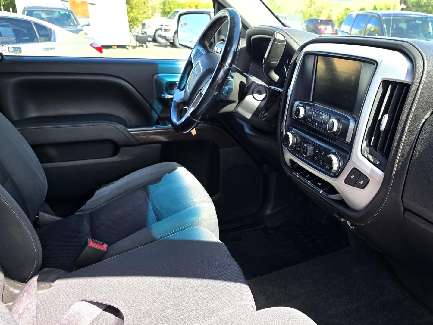 2014 Bronze /Black GMC Sierra 1500 SLE Crew Cab 4WD (3GTU2UEC9EG) with an 5.3L V8 OHV 16V engine, 6-Speed Automatic transmission, located at 450 N Russell, Missoula, MT, 59801, (406) 543-6600, 46.874496, -114.017433 - 1/2 Ton 4WD GMC in Good Condition. Drivers Seats has a small tear. 5.3L V8. Automatic Transmission. Power Drivers Seat. Heated Seats. Navigation. AM FM XM Bluetooth. backup Camera. Tonneau Cover. Towing Package. Beefy Tires. Good fuel economy for it's size. - Photo#10