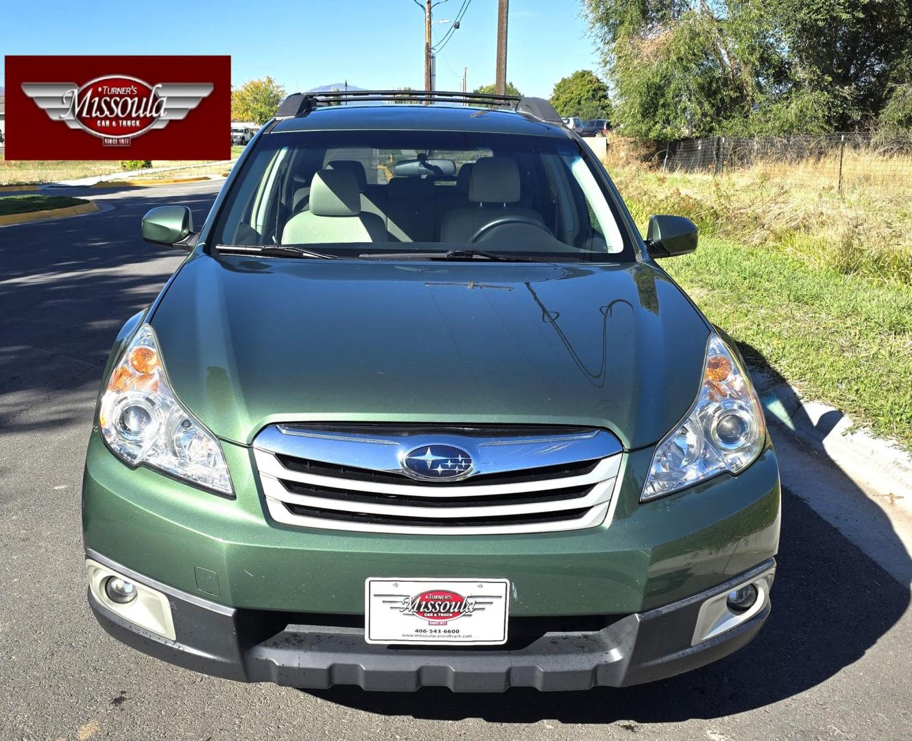 2011 Green /White Subaru Outback 2.5i Premium (4S4BRBFC2B3) with an 2.5L H4 DOHC 16V engine, Continuously Variable Transmisson transmission, located at 450 N Russell, Missoula, MT, 59801, (406) 543-6600, 46.874496, -114.017433 - Clean AWD Outback. Only 127K Miles. 2.5L H4 Engine. Automatic Transmission. Power Windows and Locks. heated Seats. Power Drivers Seat. Bluetooth Audio and Phone. Interior is impeccable. Runs and Drives Excellent. 2 Owner. Clean Carfax. - Photo#2