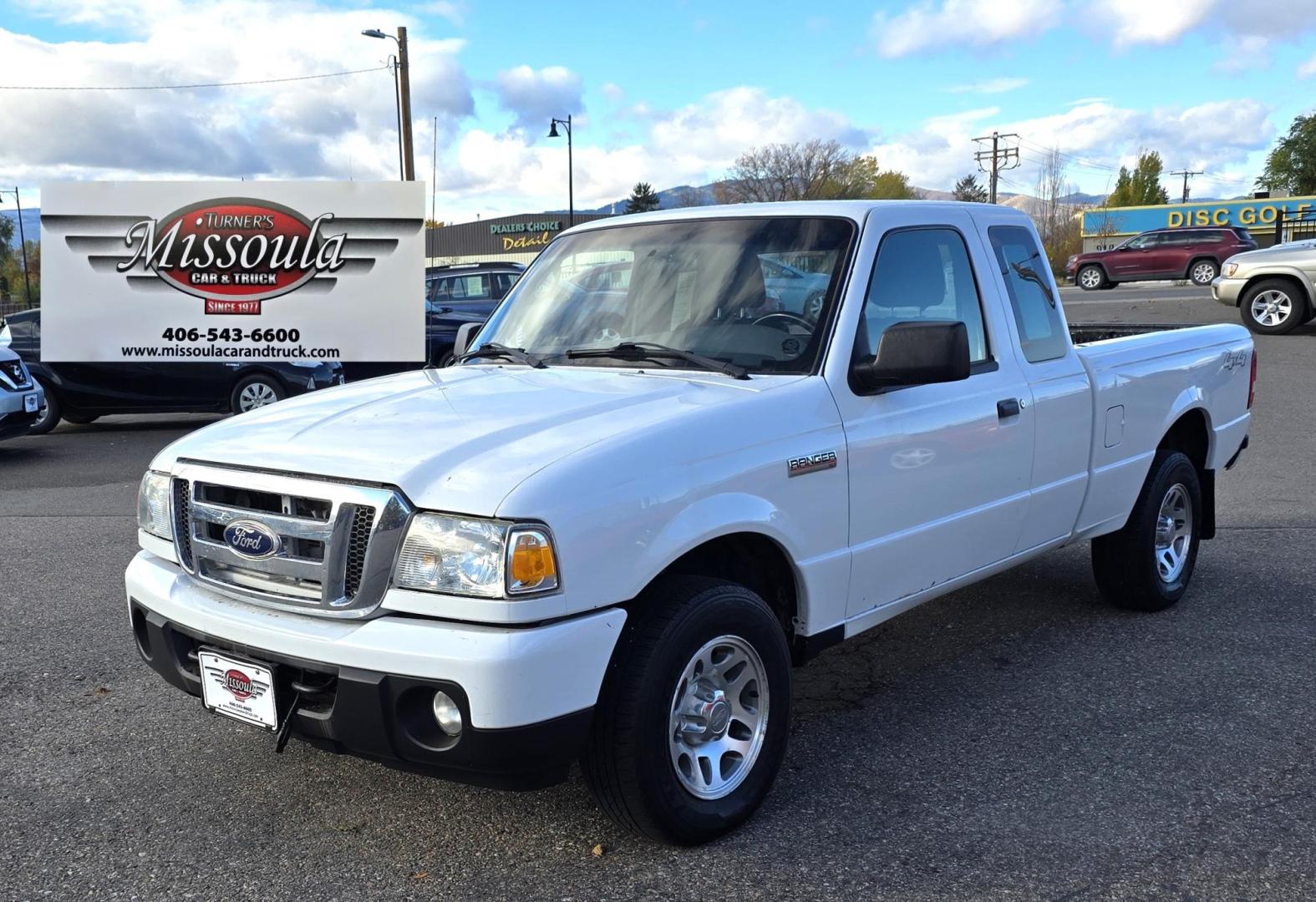 2011 White /Black Ford Ranger XLT SuperCab 4-Door 4WD (1FTLR4FE5BP) with an 4.0L V6 SOHC 12V engine, Automatic transmission, located at 450 N Russell, Missoula, MT, 59801, (406) 543-6600, 46.874496, -114.017433 - Former Animal Control Truck. 4 Wheel Drive. 4.0L V6 Engine. Automatic Transmission. Air Cruise Tilt. Power Windows and Locks. Towing. Runs Well. - Photo#1