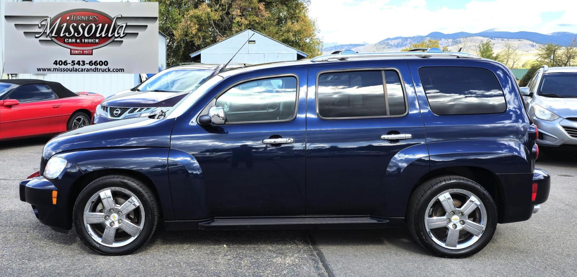 2010 Blue /Black Chevrolet HHR LT1 (3GNBACDV2AS) with an 2.4L L4 DOHC 16V FFV engine, 4-Speed Automatic transmission, located at 450 N Russell, Missoula, MT, 59801, (406) 543-6600, 46.874496, -114.017433 - Beautiful Deep Blue HHR. 2 Owner. Clean Carfax. 2.4L I4 Engine. Automatic Transmission. Air. Cruise. Tilt. Heated Front Seats. Power Drivers Seat. Power Sunroof. Remote Start. Power Windows and Locks. AM FM CD Player. - Photo#0