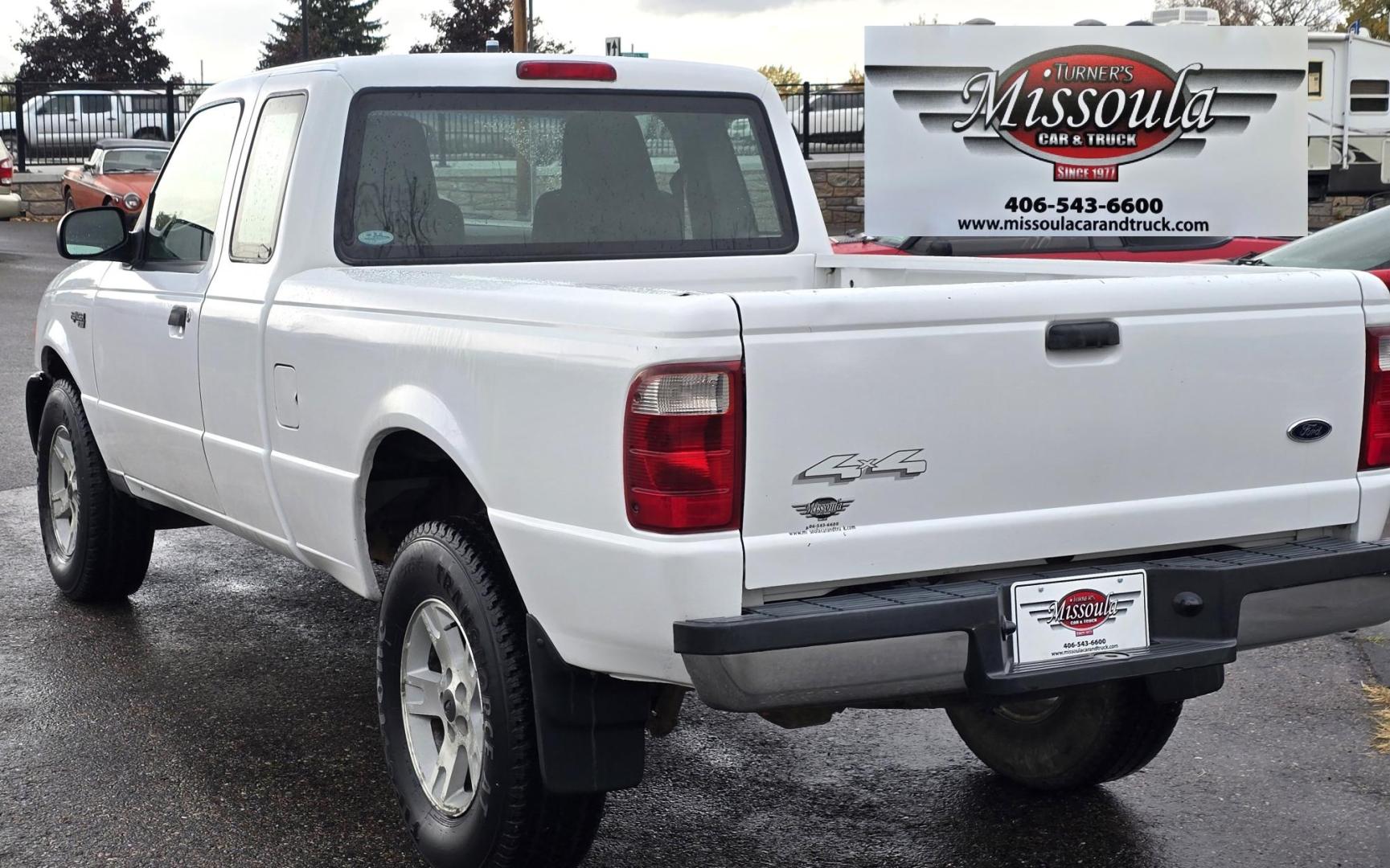 2004 White /Black Ford Ranger XLT SuperCab 2-Door 4WD (1FTYR15E64P) with an 4.0L V6 SOHC 12V engine, Automatic transmission, located at 450 N Russell, Missoula, MT, 59801, (406) 543-6600, 46.874496, -114.017433 - Low Mile 4WD Ranger. 4.0L V6 Engine. Automatic Transmission. Air conditioning. AM FM CD Player. 2 Owner. Clean Title and Carfax. Because of the age, financing is not available on this vehicle. - Photo#7