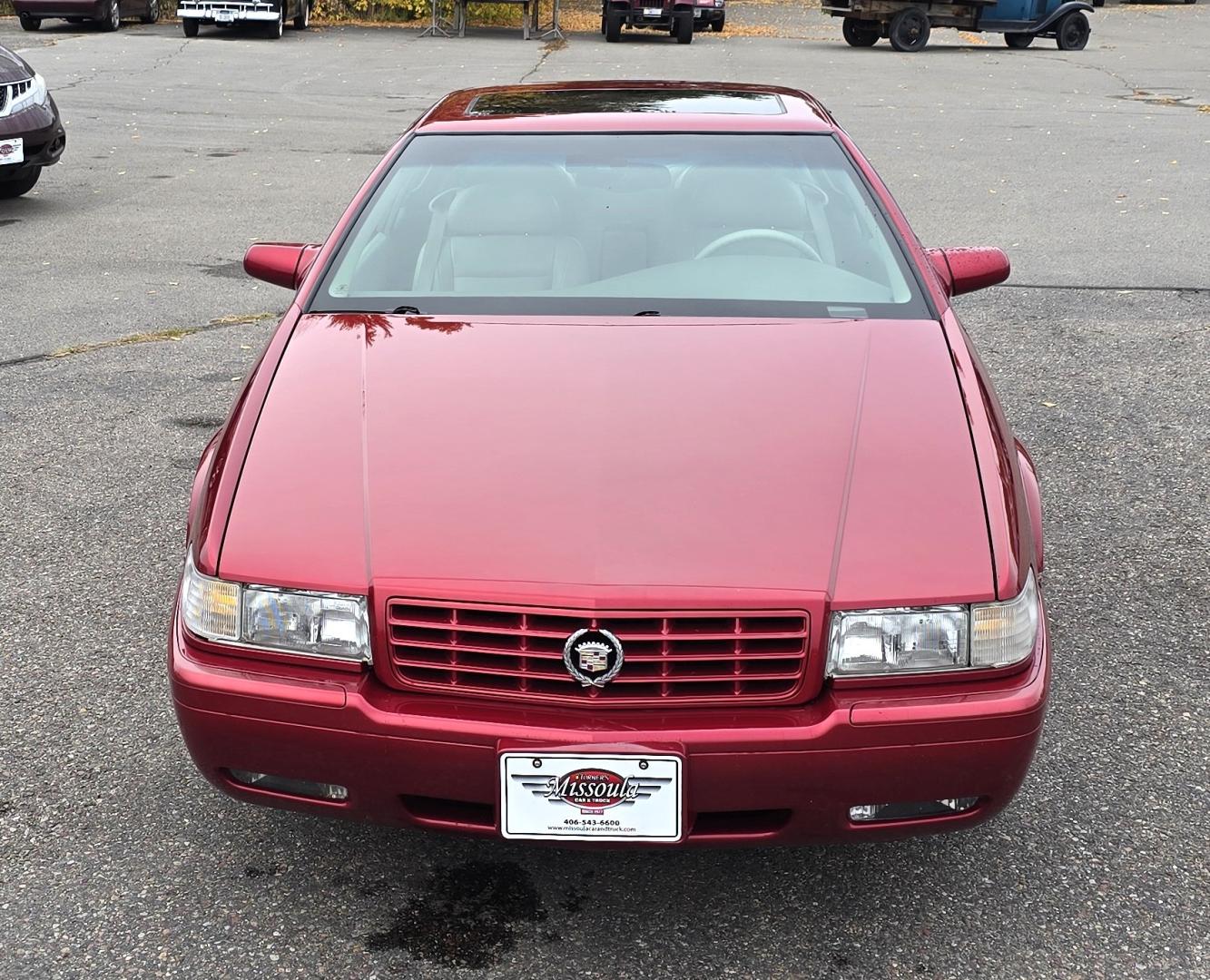 1999 Red /Black Cadillac Eldorado Touring Coupe (1G6ET129XXU) with an 4.6L V8 DOHC 32V engine, 4-Speed Automatic Overdrive transmission, located at 450 N Russell, Missoula, MT, 59801, (406) 543-6600, 46.874496, -114.017433 - Super Clean FWD Eldorado. Only 93K Miles. Excellent Condition. 4.6L V8 Engine. Automatic. Lather Heated Power Seats, Power Sunroof. Power Windows and Locks. AM FM CD. Air. Cruise. Tilt. Because of the age, this vehicle, financing is NOT available. - Photo#6