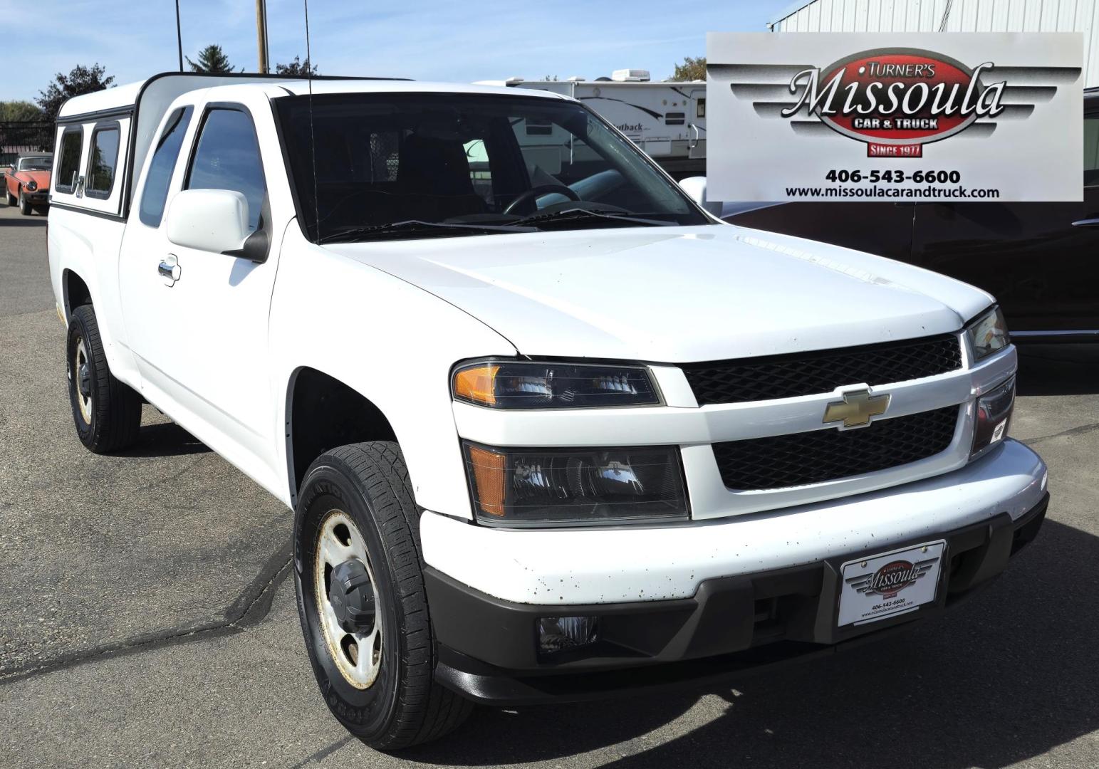 2012 White /Black Chevrolet Colorado Work Truck Ext. Cab 4WD (1GCJTBF95C8) with an 2.9L L4 DOHC 16V engine, Automatic transmission, located at 450 N Russell, Missoula, MT, 59801, (406) 543-6600, 46.874496, -114.017433 - Hard to find Colorado 4WD. 2.9L I4 Engine. Automatic. Former Animal Control Truck so it has a really nice Topper. Air Conditioning. Power Windows and Locks. Cruise Control. AM FM CD. - Photo#11