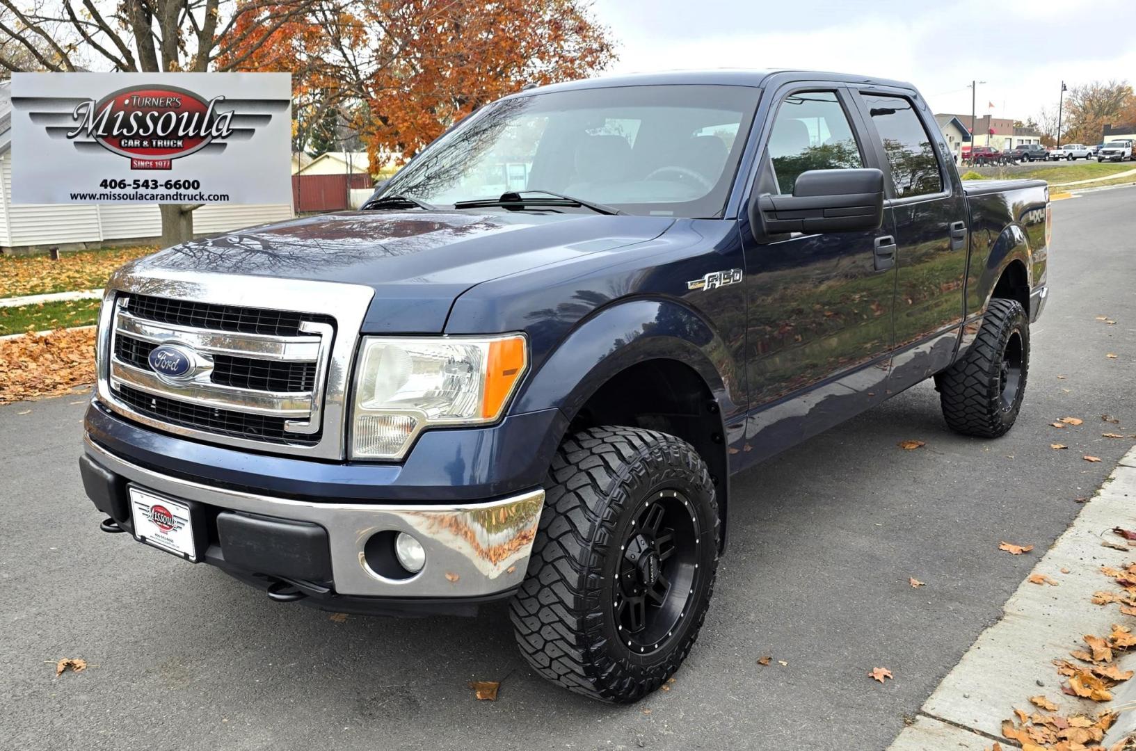 2013 Blue /Black Ford F-150 XLT SuperCrew 6.5-ft. Bed 4WD (1FTFW1EF1DK) with an 5.0L V8 engine, 6-Speed Automatic transmission, located at 450 N Russell, Missoula, MT, 59801, (406) 543-6600, 46.874496, -114.017433 - Photo#4