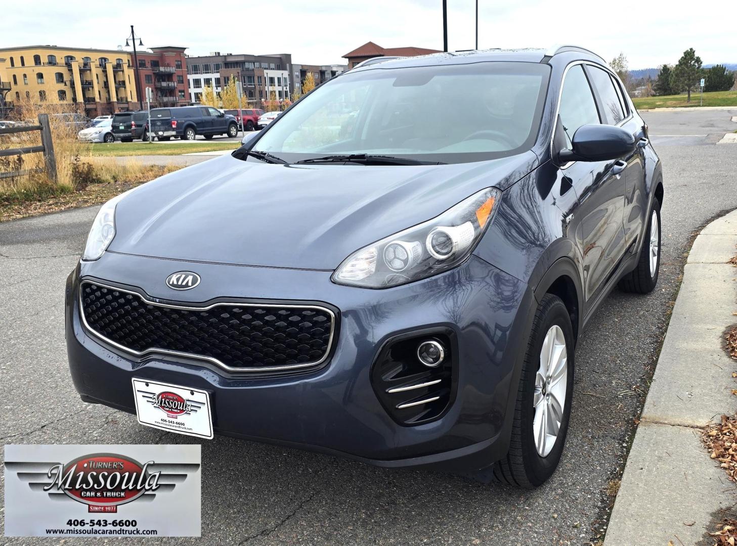 2017 Blue /White Kia Sportage LX AWD (KNDPMCACXH7) with an 2.4L V6 DOHC 24V engine, 6A transmission, located at 450 N Russell, Missoula, MT, 59801, (406) 543-6600, 46.874496, -114.017433 - Photo#5