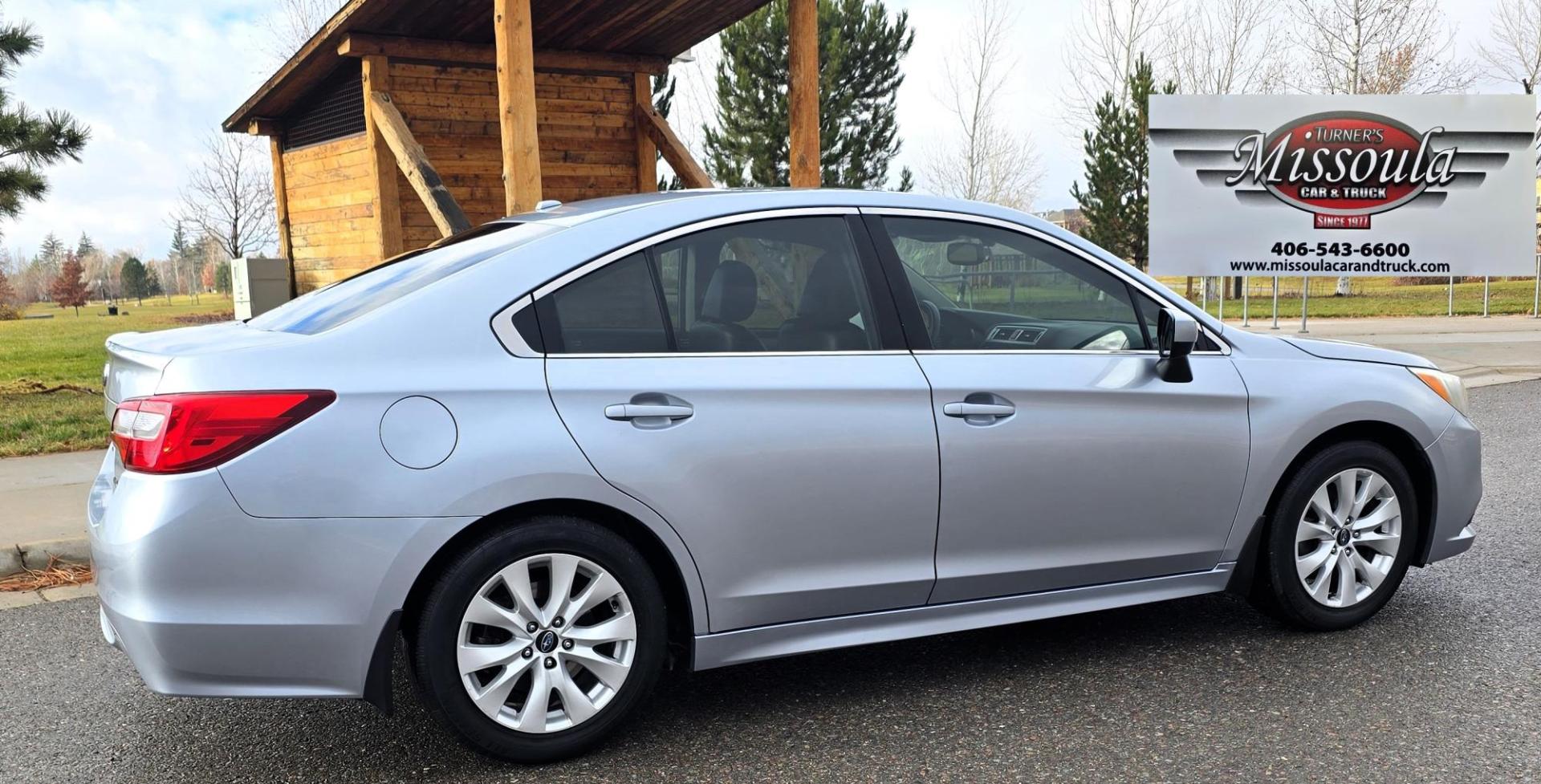 2015 Silver /Black Subaru Legacy 2.5i Premium (4S3BNBC63F3) with an 2.5L H4 SOHC 16V engine, 6-Speed Automatic transmission, located at 450 N Russell, Missoula, MT, 59801, (406) 543-6600, 46.874496, -114.017433 - Very Clean AWD Subaru. 2.5L H4 Engine. Automatic. AM FM SAT CD. Bluetooth Audio and Phone. Heated Seats. Power Drivers Seat. Air Cruise Tilt. Backup Camera. - Photo#0