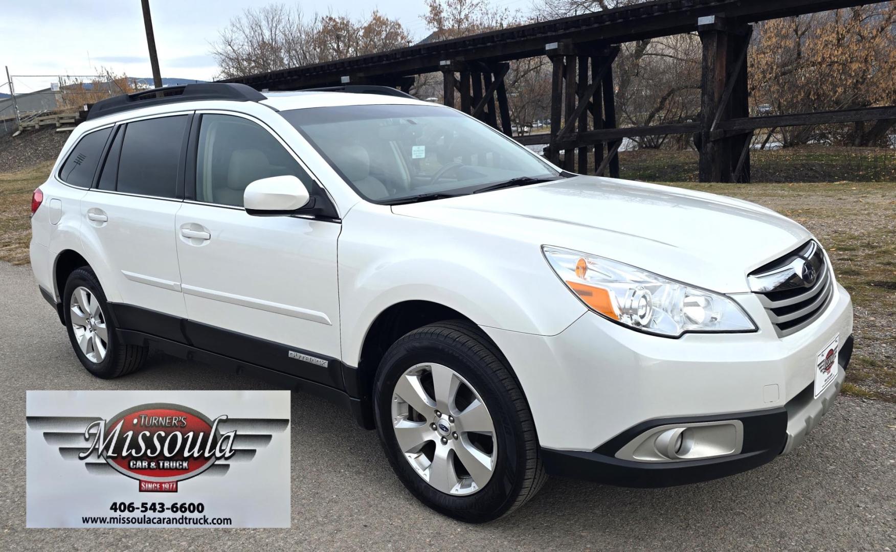 2012 White /White Subaru Outback 3.6R Limited (4S4BRDLCXC2) with an 3.6L H6 DOHC 24V engine, 5-Speed Automatic transmission, located at 450 N Russell, Missoula, MT, 59801, (406) 543-6600, 46.874496, -114.017433 - Hard to Find Outback AWD with the H6 3.6L Engine. Automatic Transmission. Air. Cruise Tilt. Power windows and Locks. Backup Camera. Bluetooth Audio and Phone. Power Sunroof. Heated Seats. - Photo#2