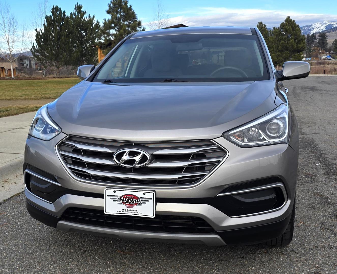 2017 Grey /Tan Hyundai Santa Fe Sport 2.4 AWD (5XYZTDLBXHG) with an 2.4L L4 DOHC 16V engine, 6A transmission, located at 450 N Russell, Missoula, MT, 59801, (406) 543-6600, 46.874496, -114.017433 - Photo#6